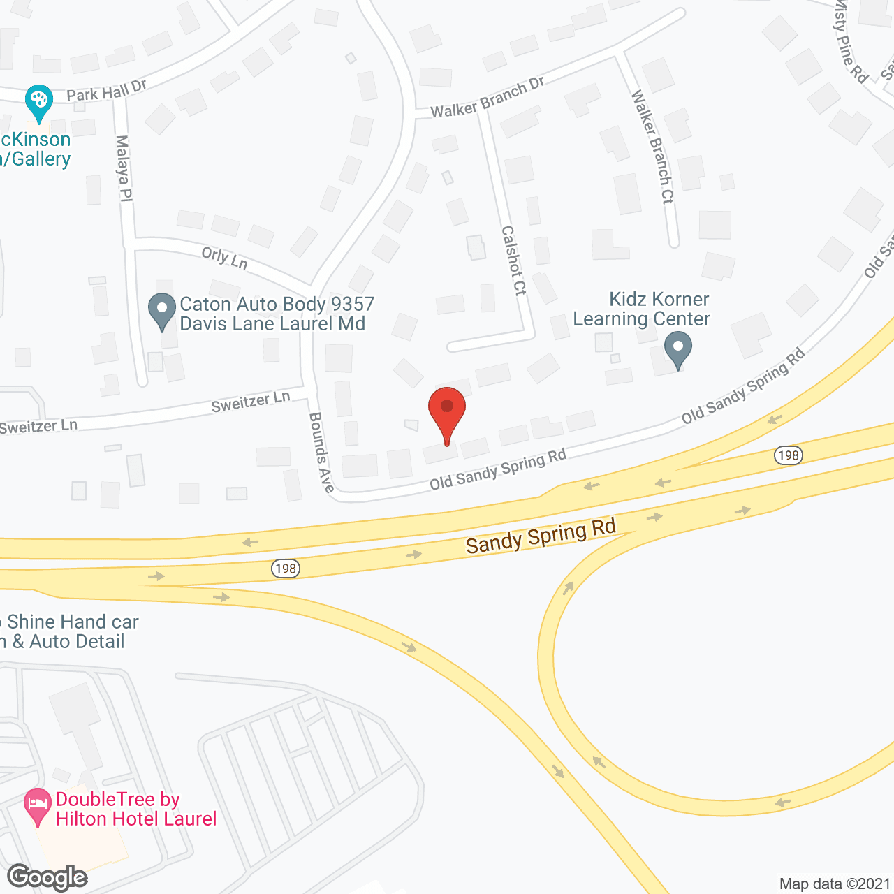 Map of the neighborhood around Shanti Home