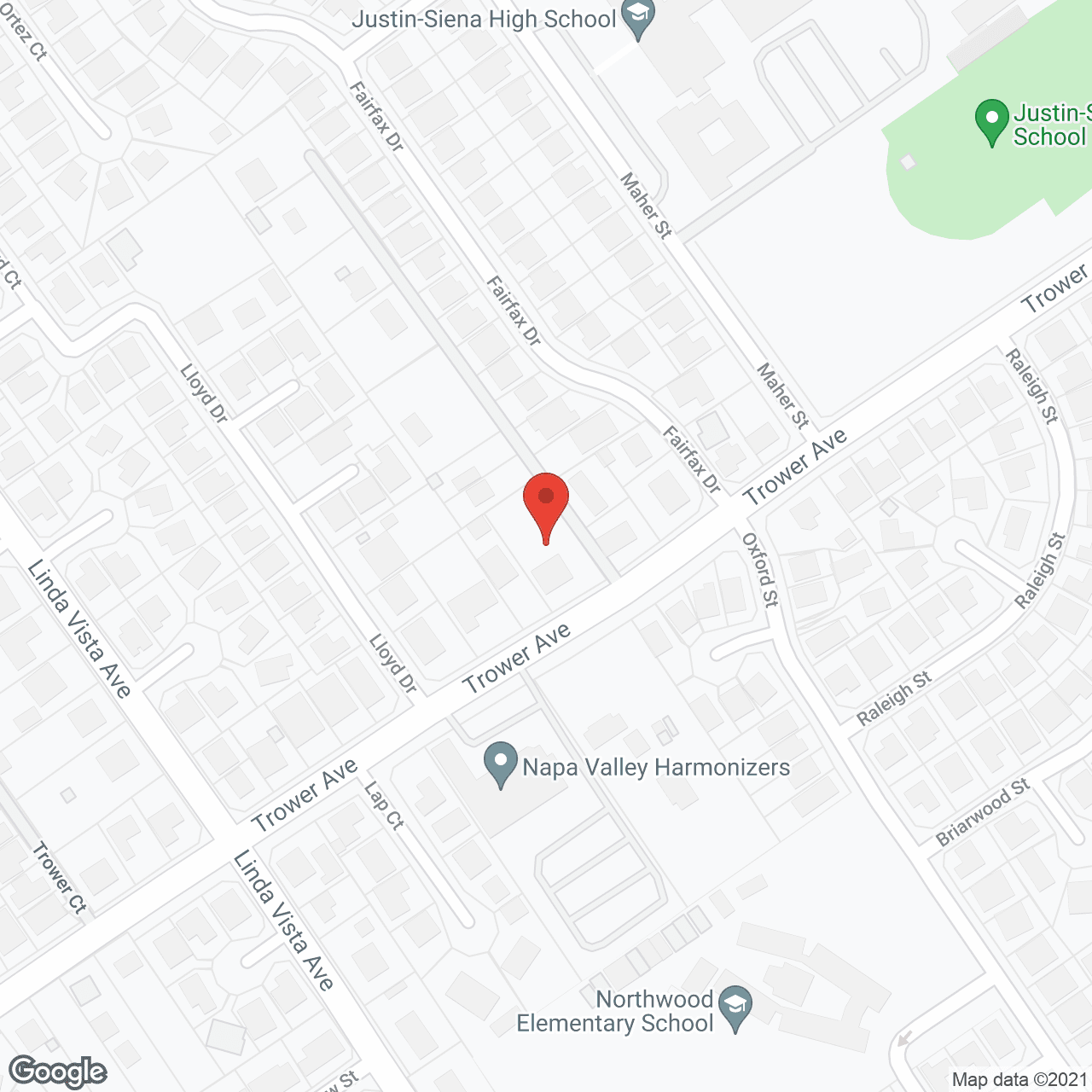 Map of the neighborhood around Celebrity Haven II