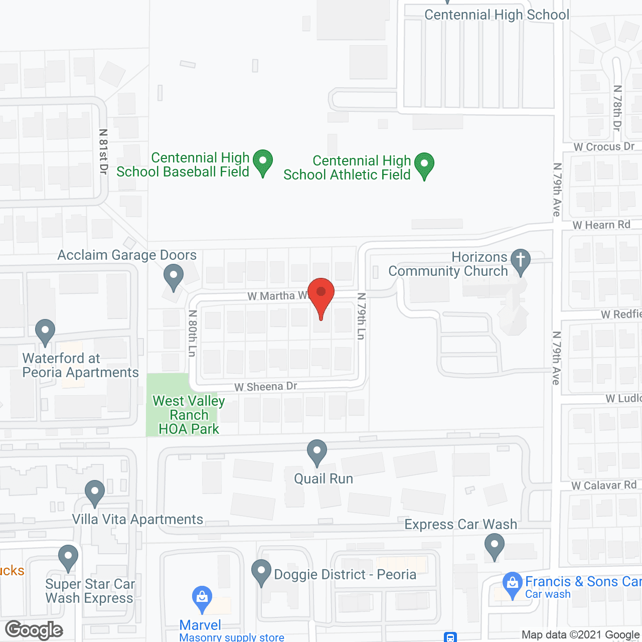 Map of the neighborhood around A Touch of Elegance