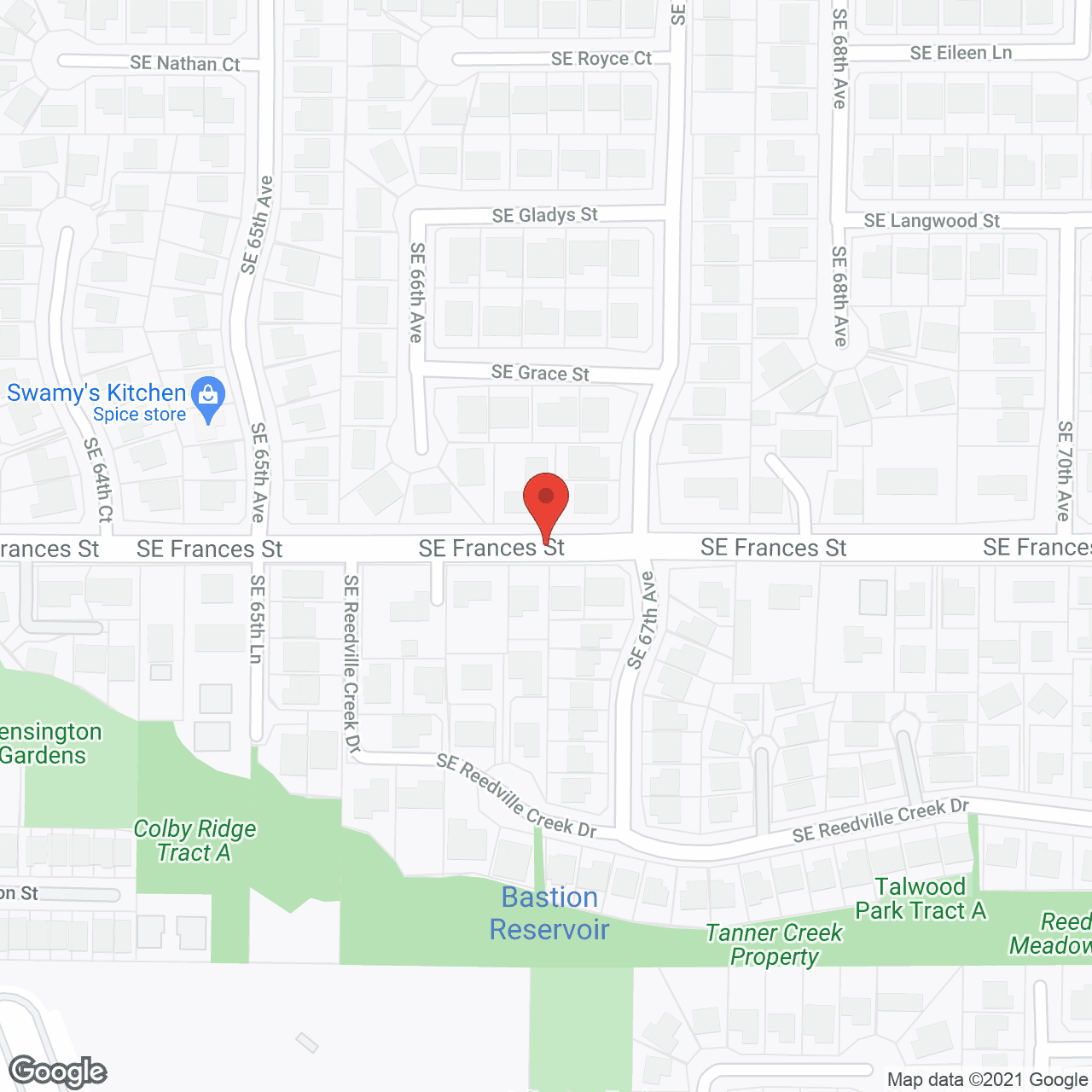 Map of the neighborhood around Ella's Home Care