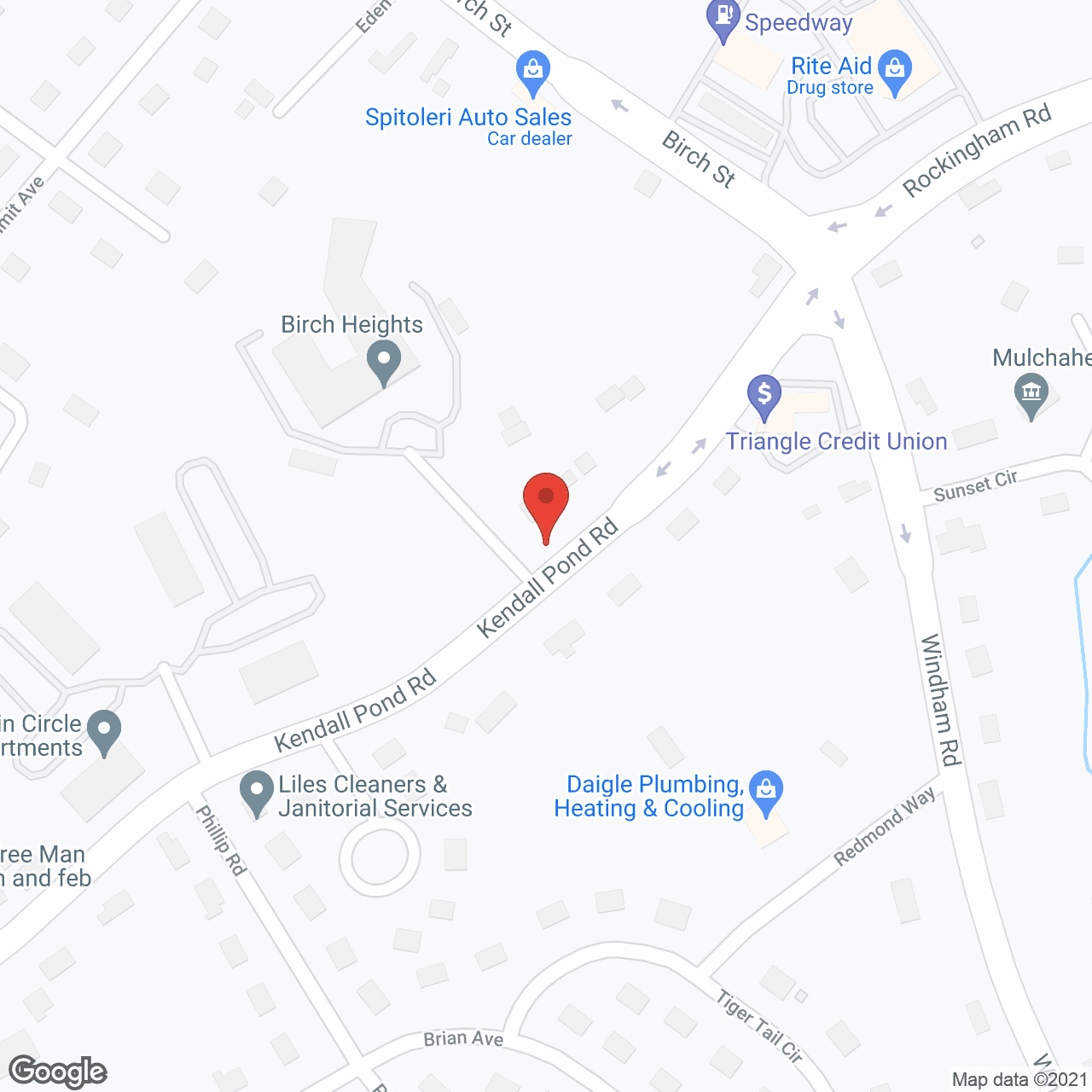 Map of the neighborhood around Holiday Birch Heights