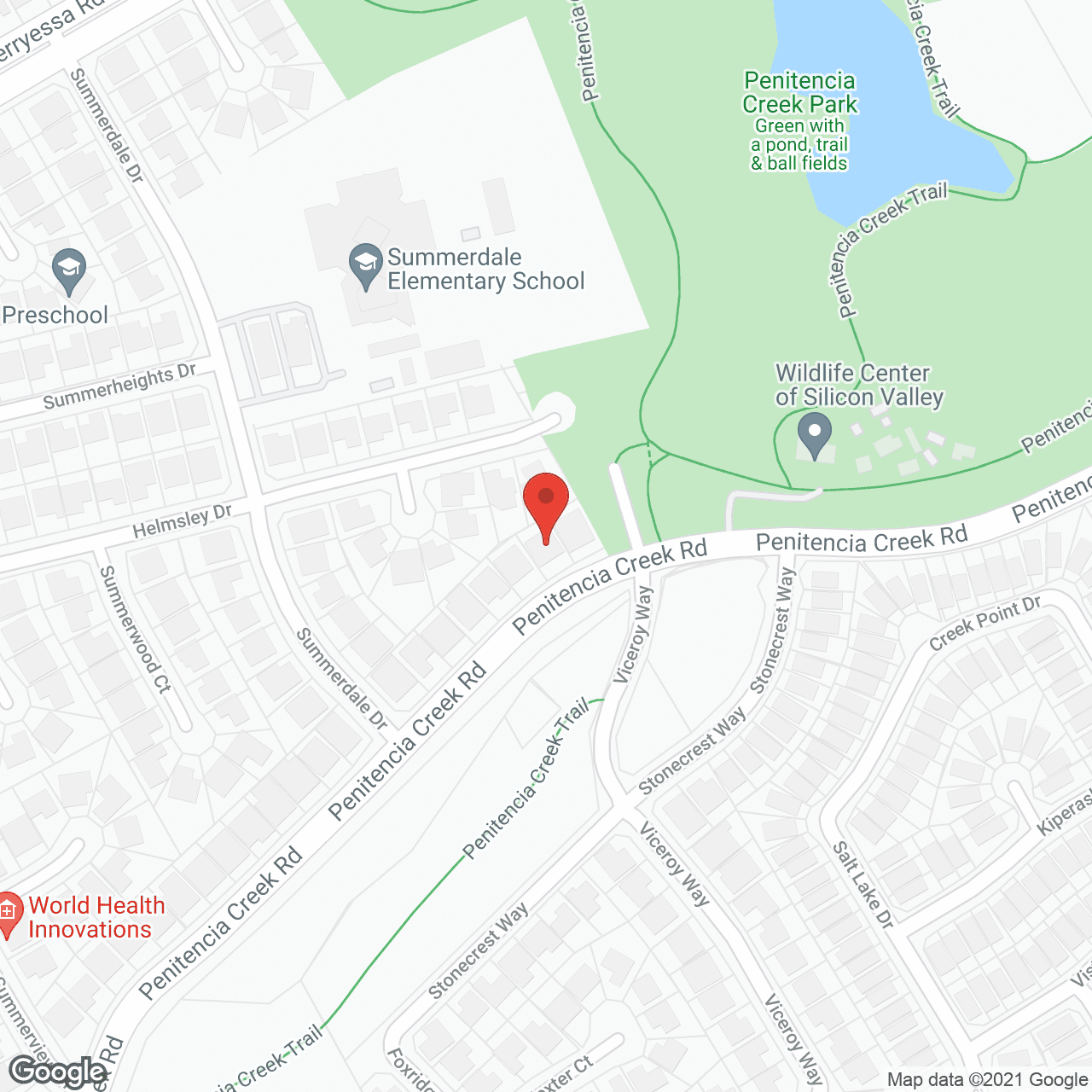 Map of the neighborhood around Gem's Senior Care