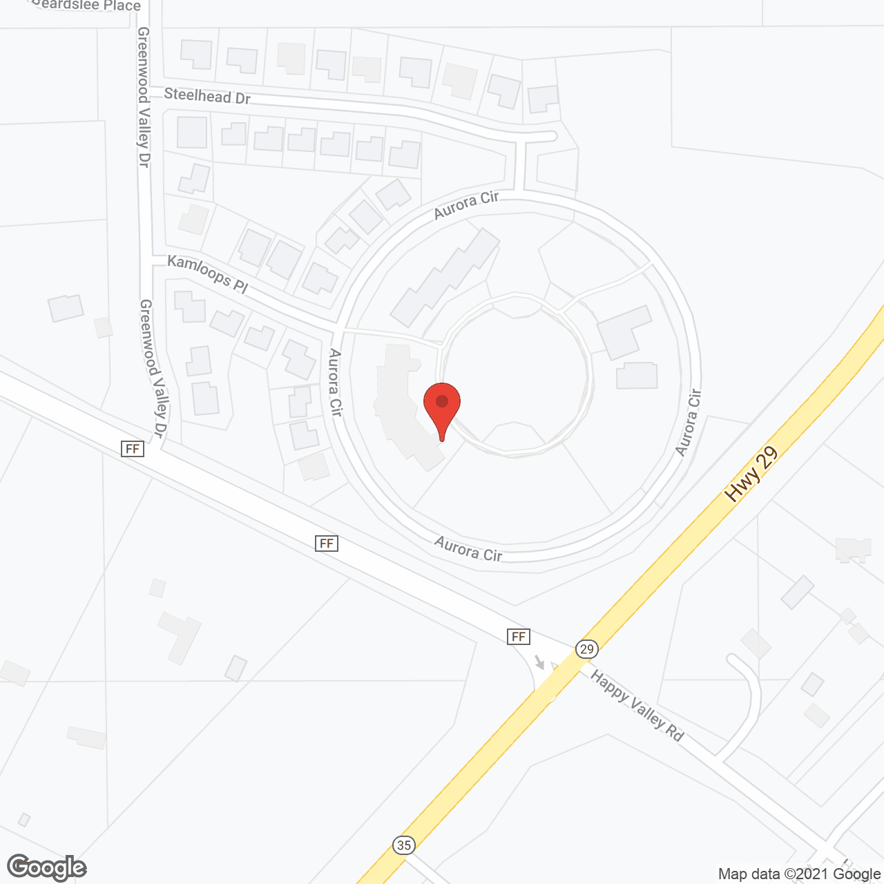 Map of the neighborhood around The Grands at River Falls Independent Living