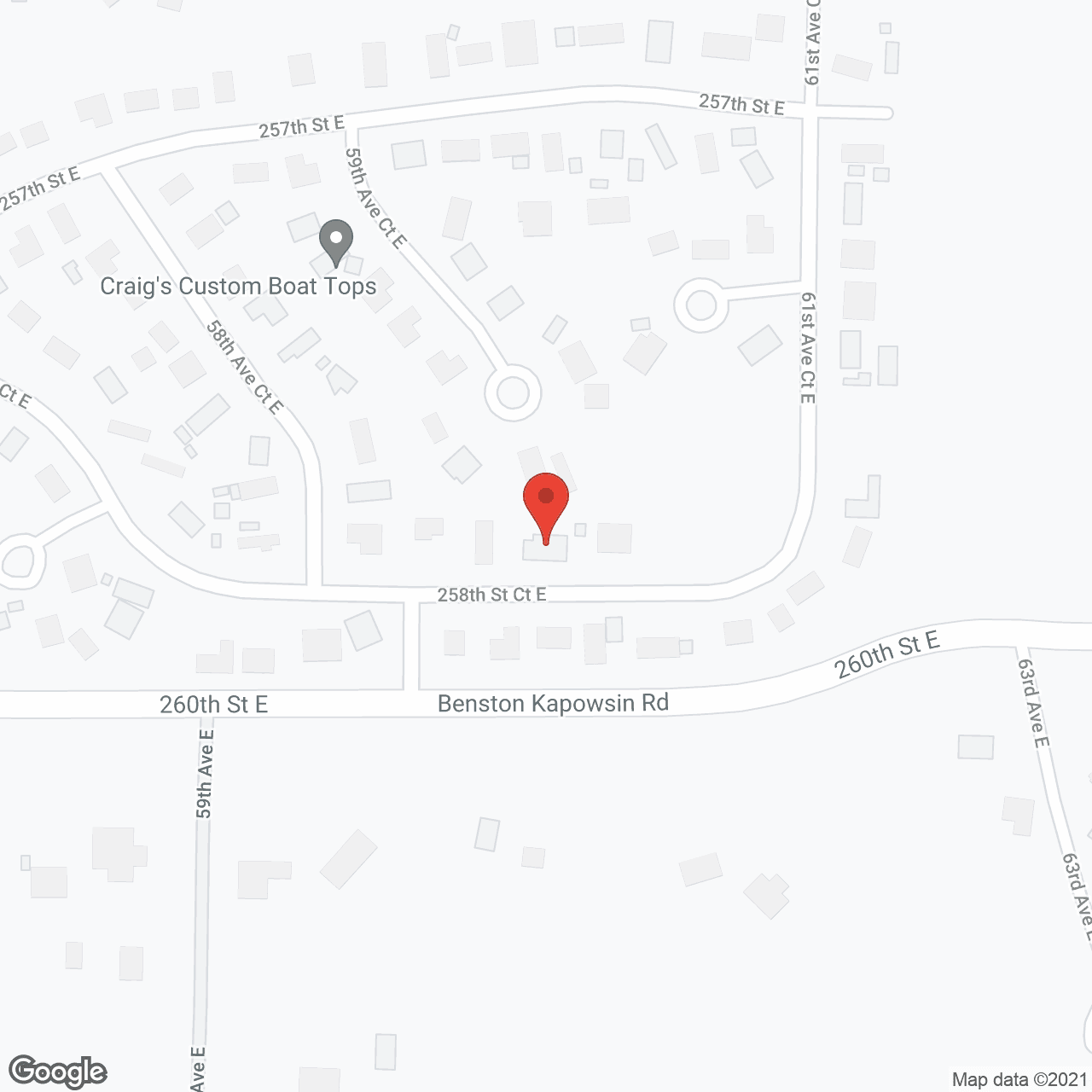 Map of the neighborhood around Mashburn AFH LLC