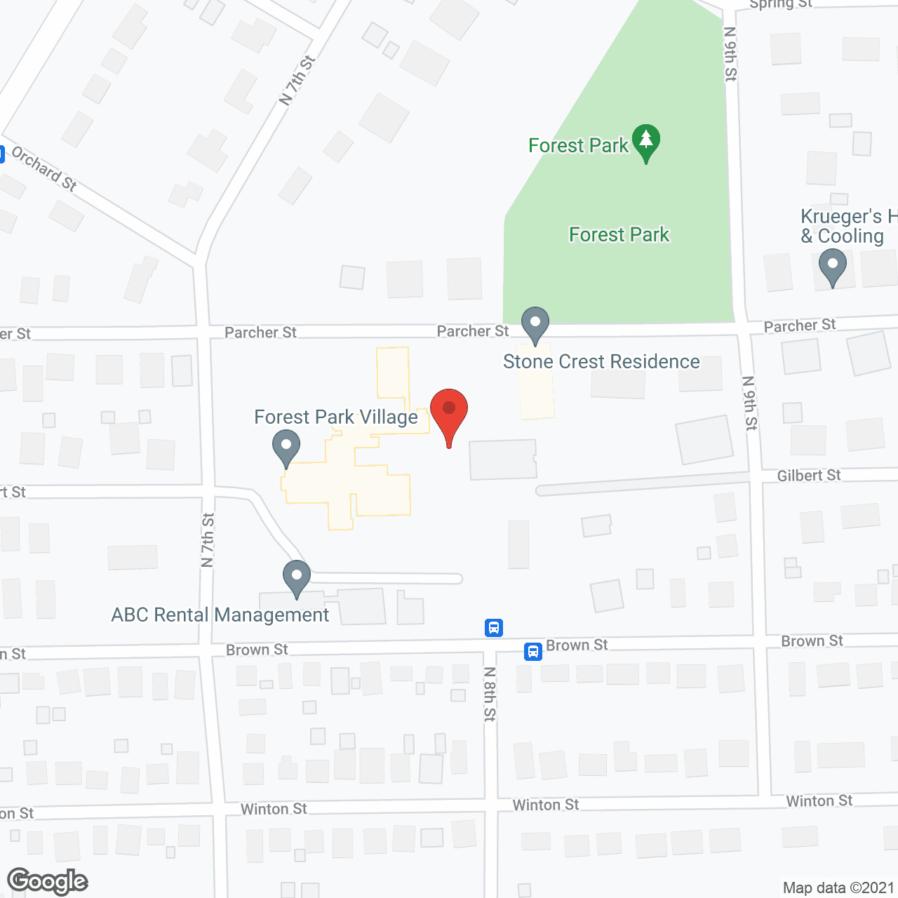 Map of the neighborhood around Garden Apartments