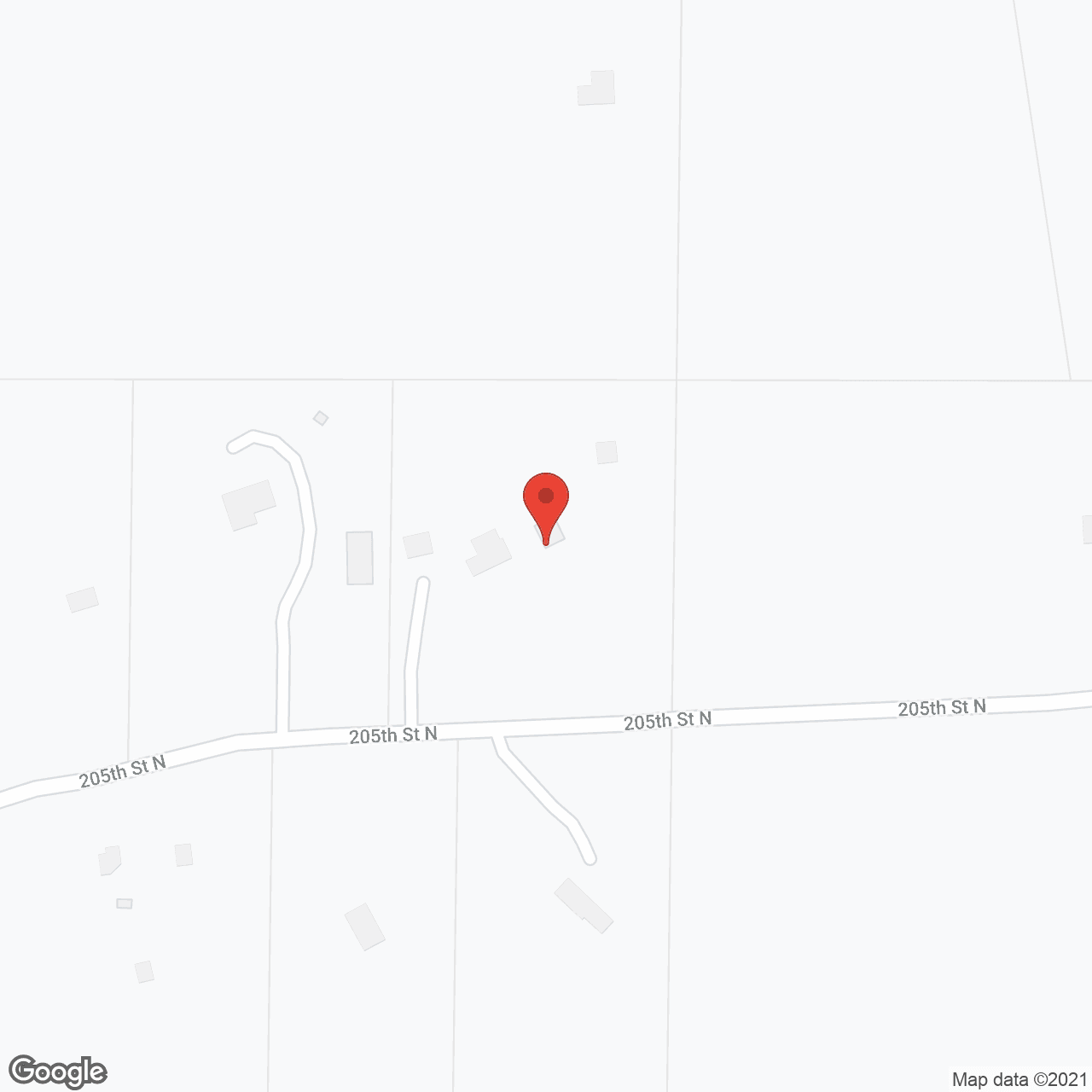 Map of the neighborhood around Scandia Eldercare East