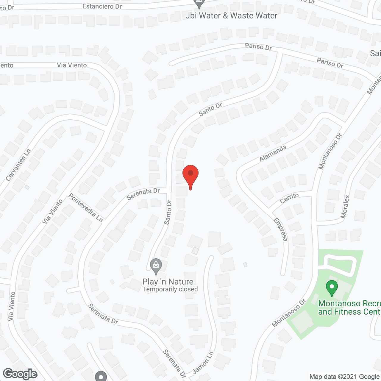 Map of the neighborhood around American Legends Home