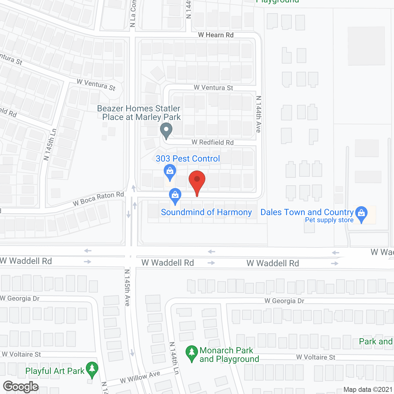 Map of the neighborhood around Amazing Care Home