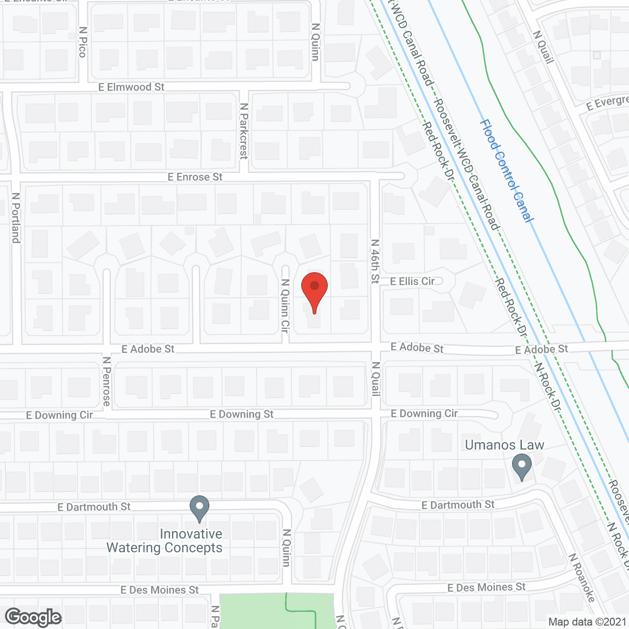 Map of the neighborhood around Sacred Heart Adult Care Home