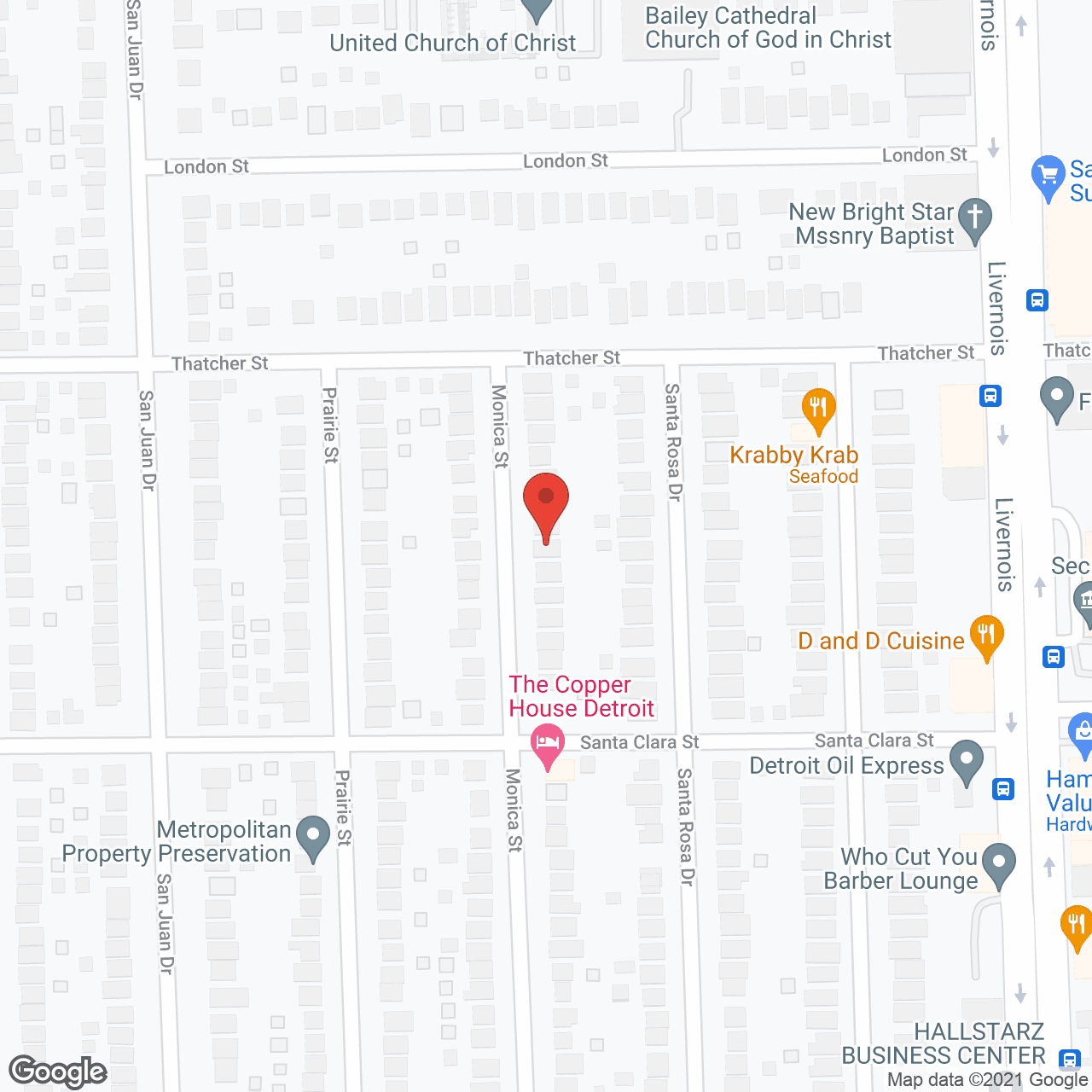 Map of the neighborhood around MGS Haven