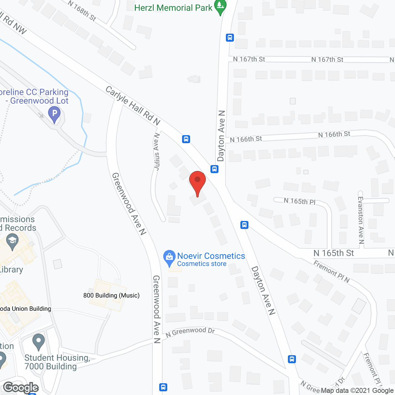 Map of the neighborhood around Enguerra's Adult Family Home Care