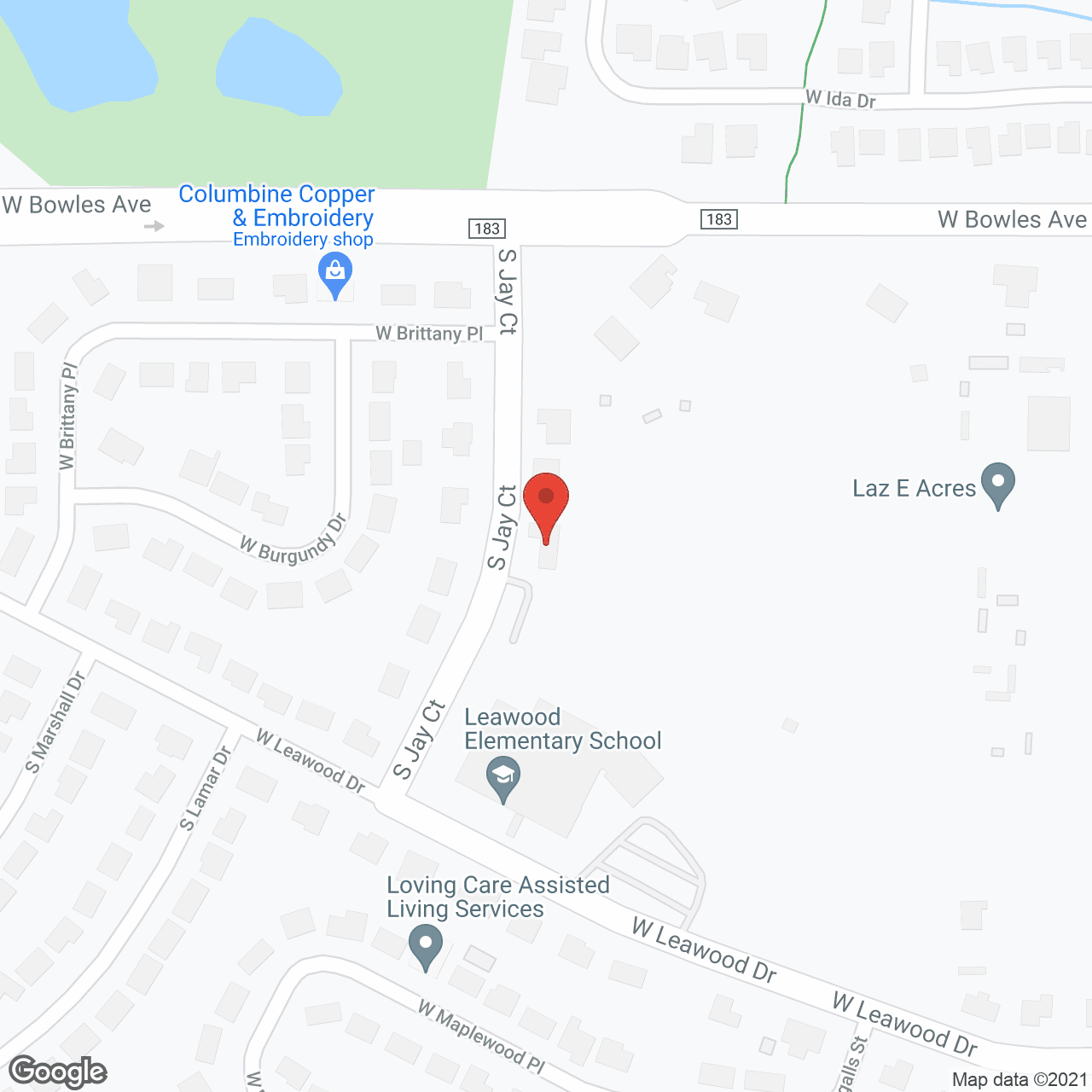 Map of the neighborhood around Sage Home LLC