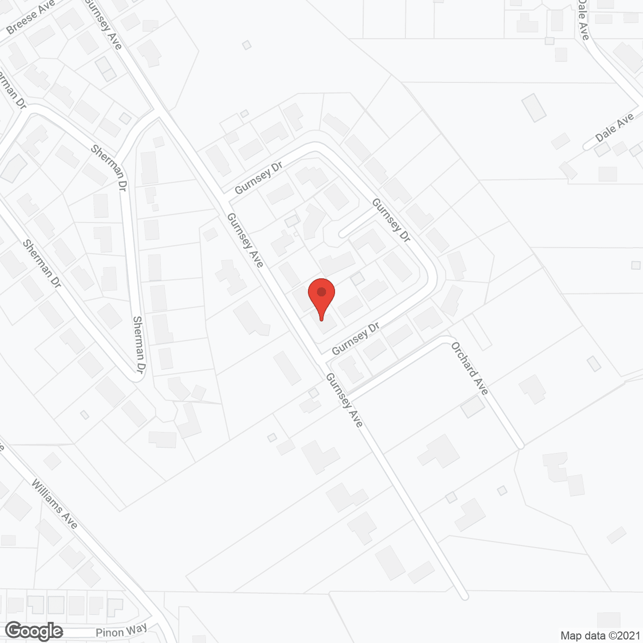 Map of the neighborhood around Vintage Rose Inn