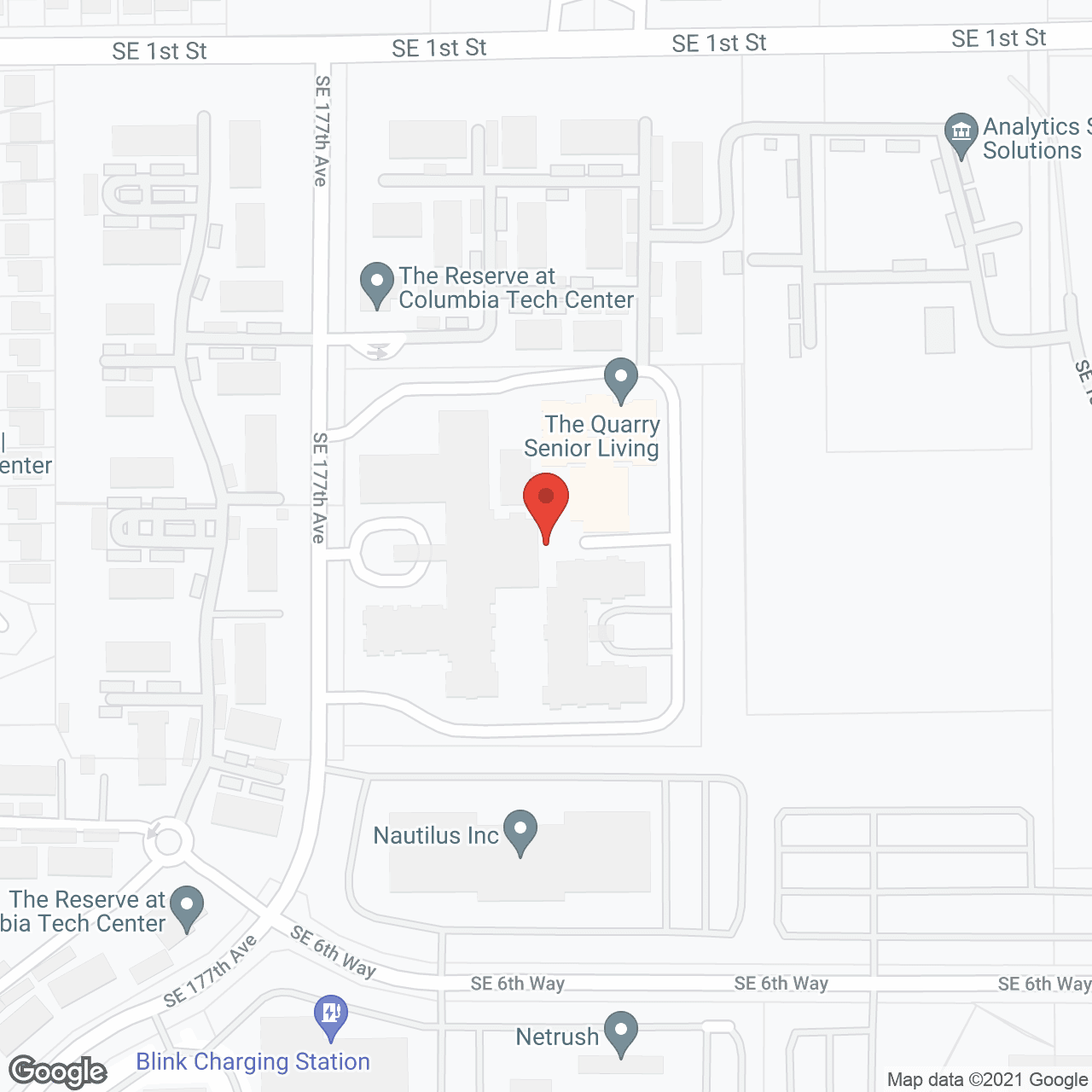 Map of the neighborhood around Cogir at The Quarry