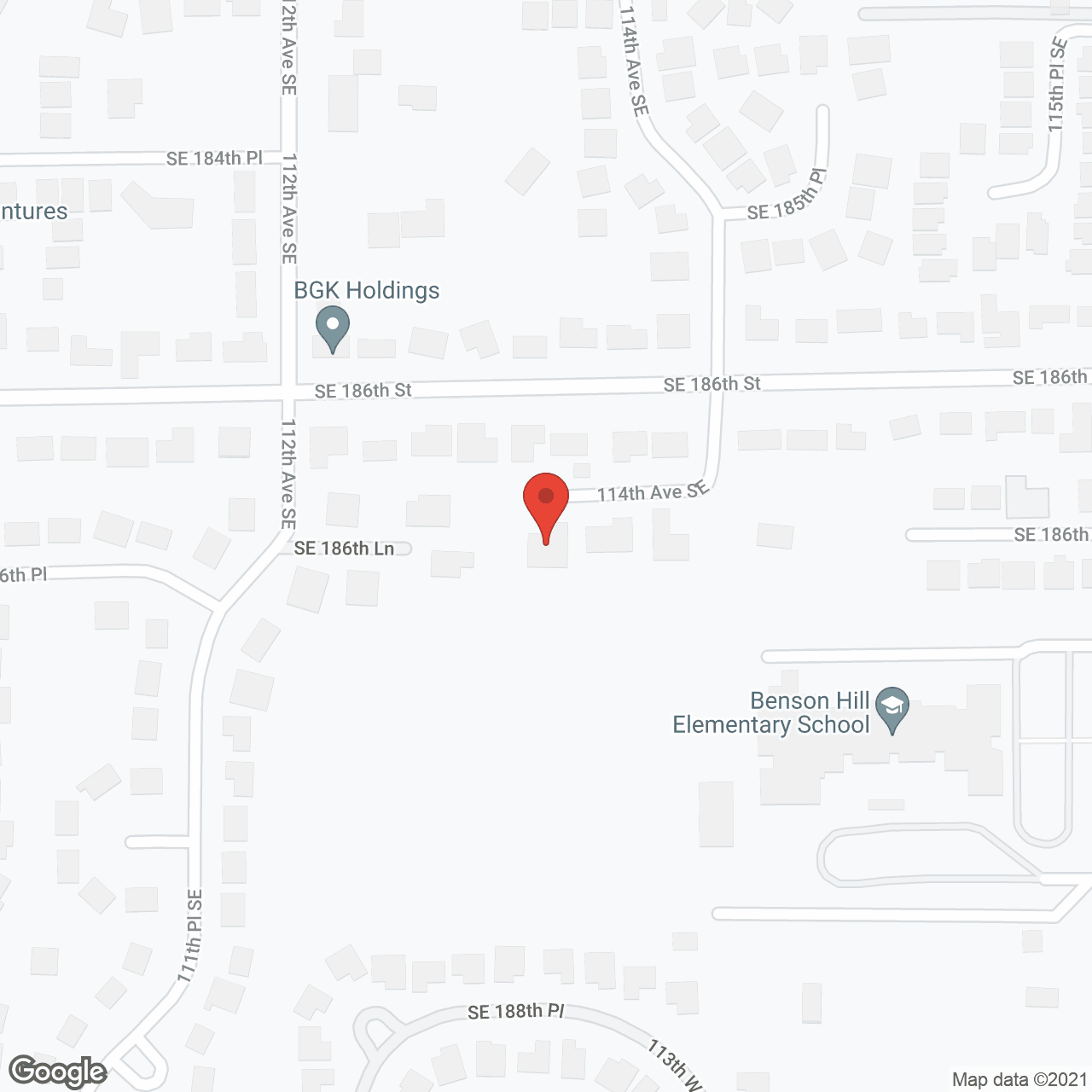Map of the neighborhood around Archstone Adult Family Home