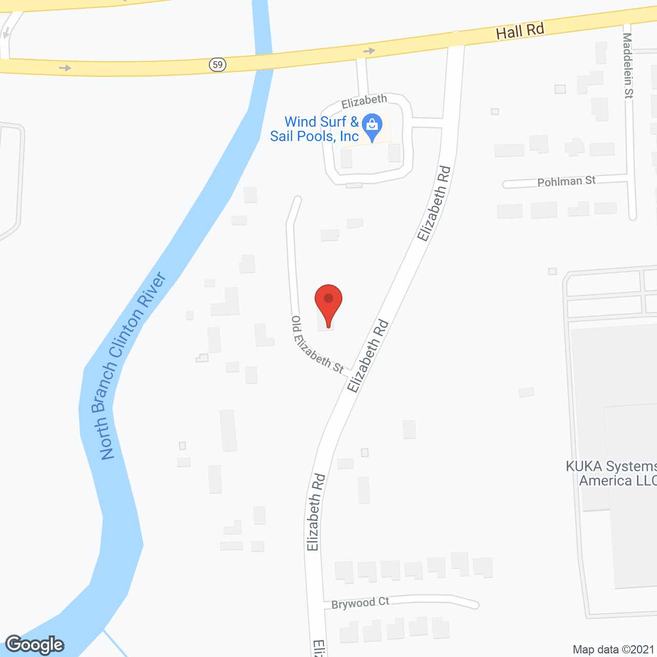 Map of the neighborhood around New Horizons AFC LLC