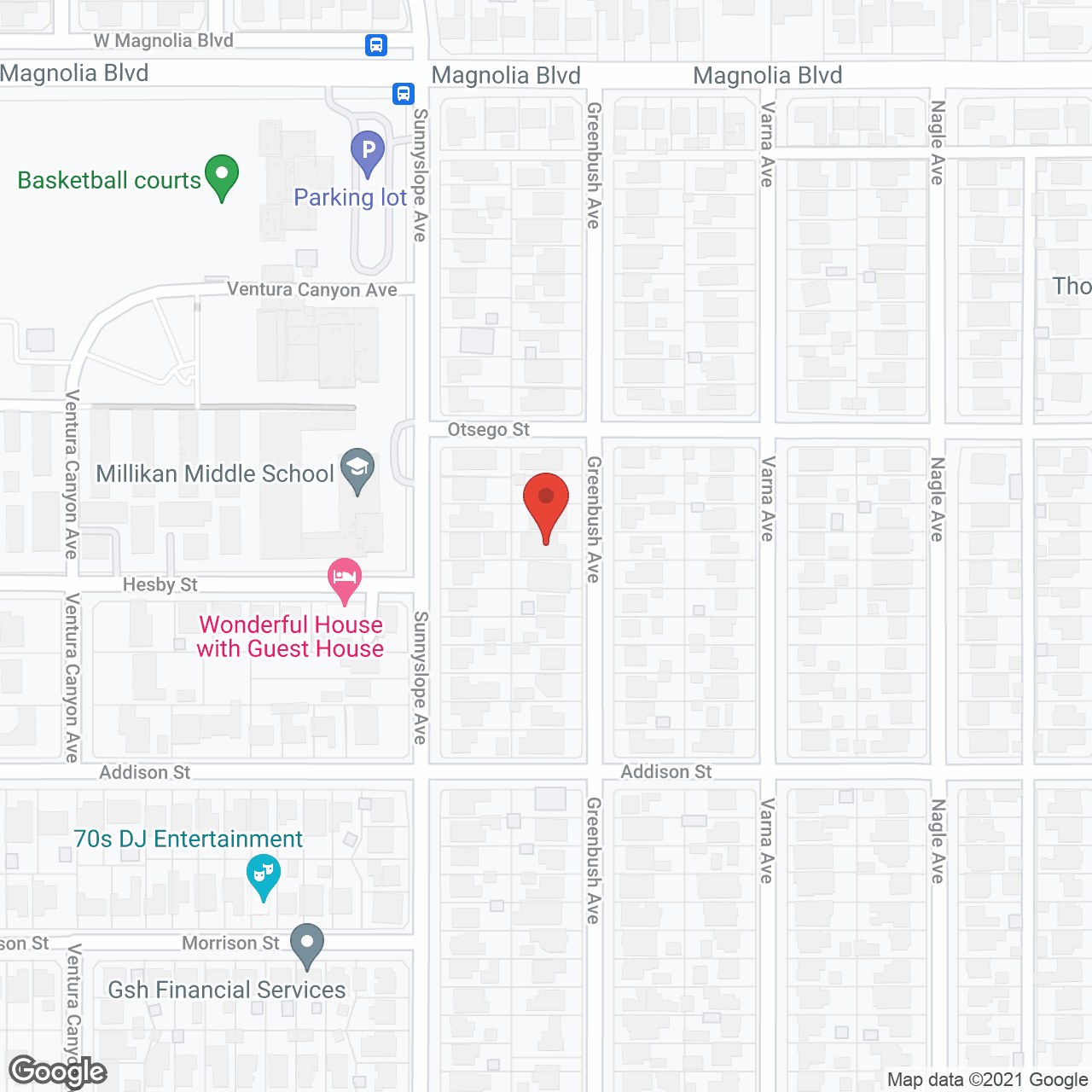 Map of the neighborhood around Eden Garden B Inc