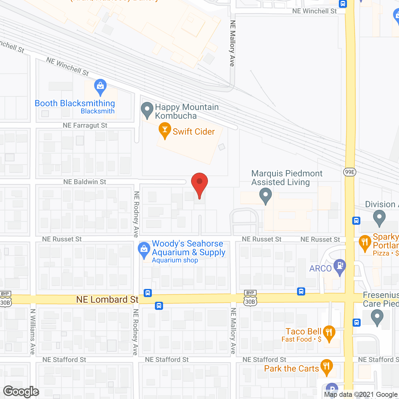 Map of the neighborhood around Sweet Home Care