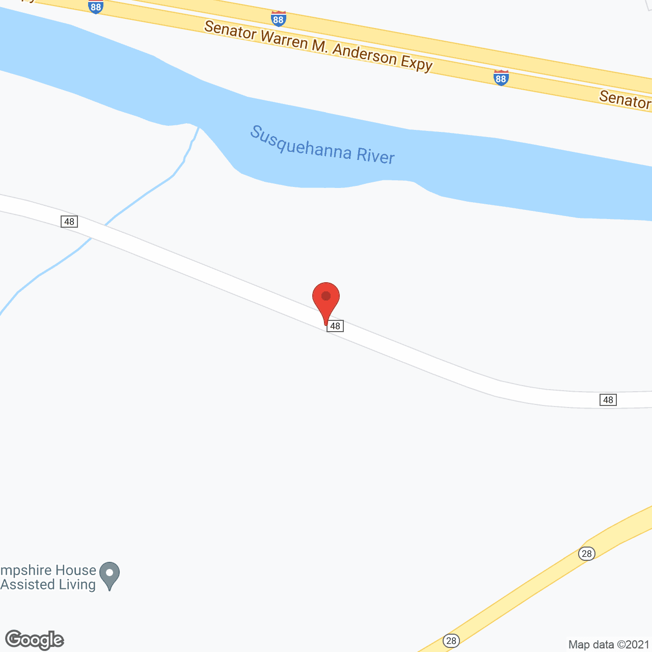 Map of the neighborhood around Hampshire House