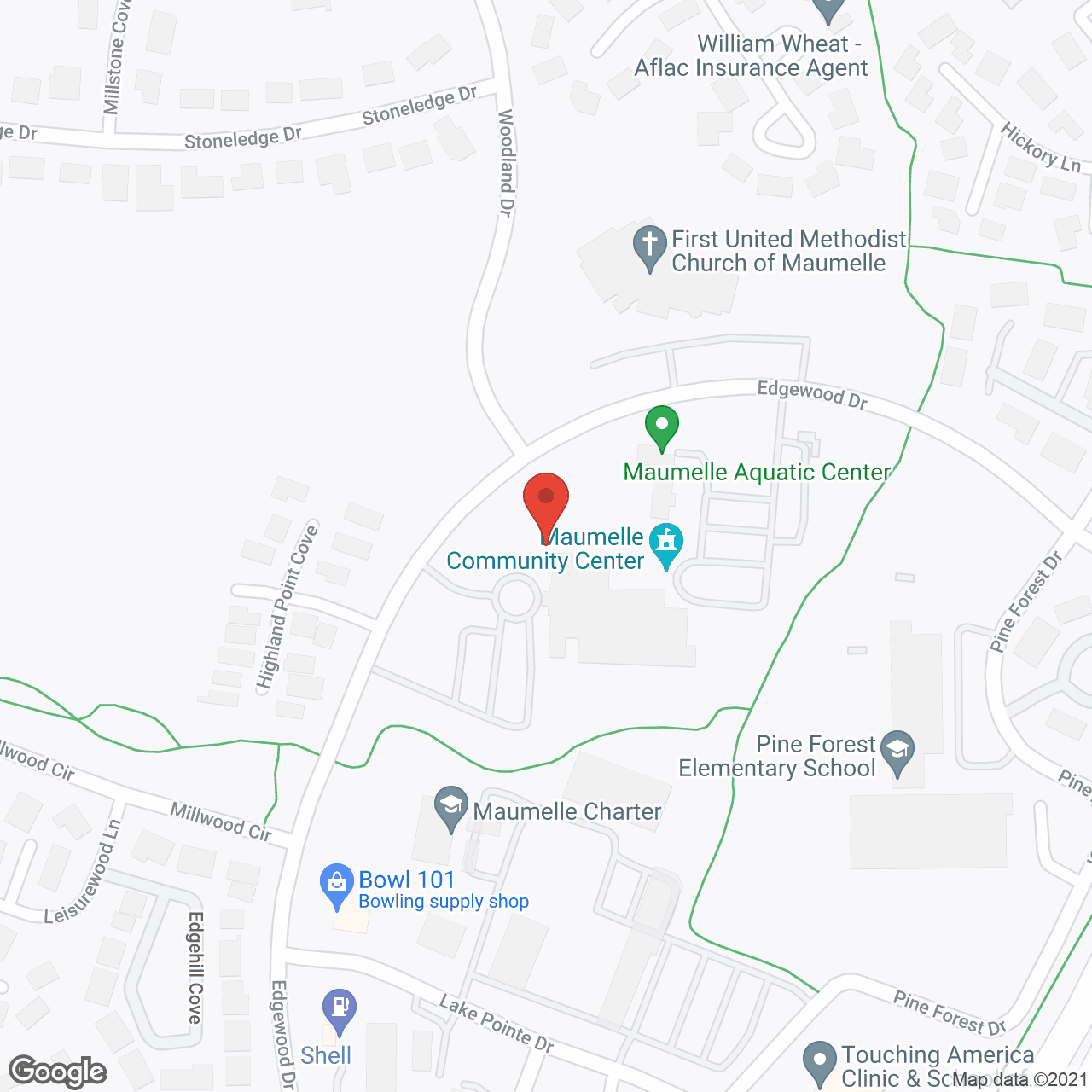 Map of the neighborhood around Stonehaven Assisted Living