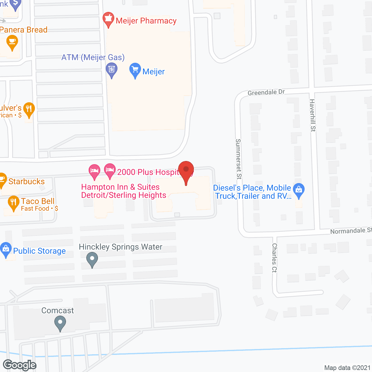Map of the neighborhood around American House Sterling Woods Senior Living