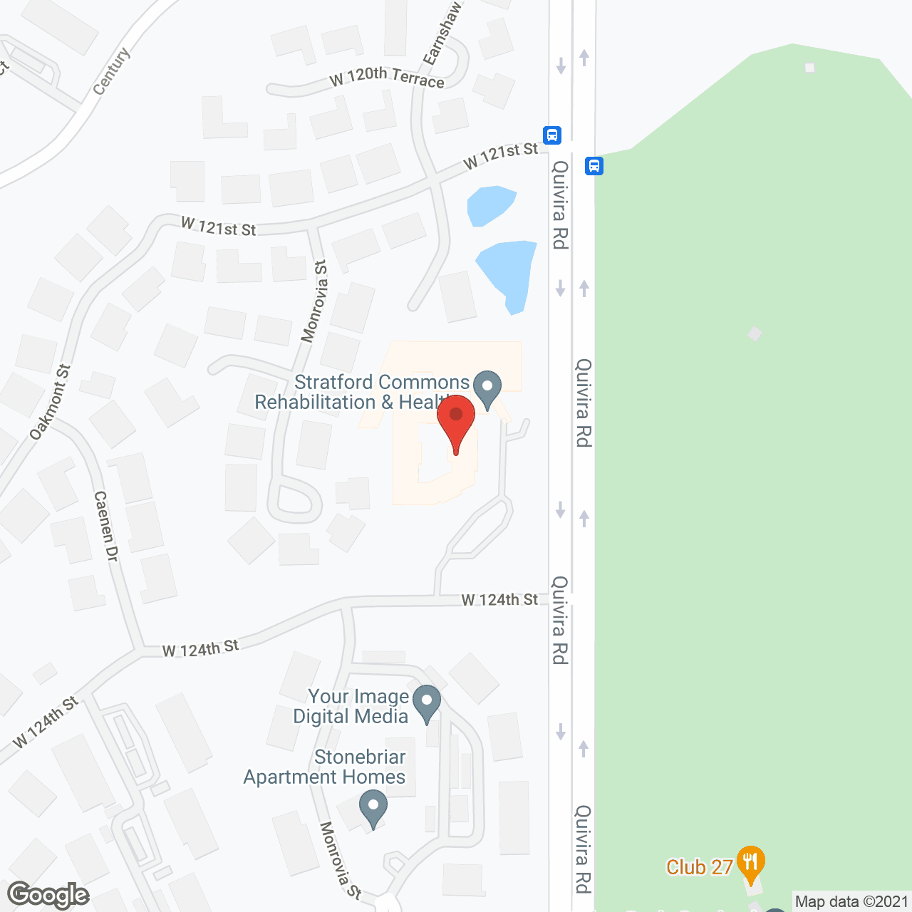 Map of the neighborhood around Stratford Commons Memory Care Community