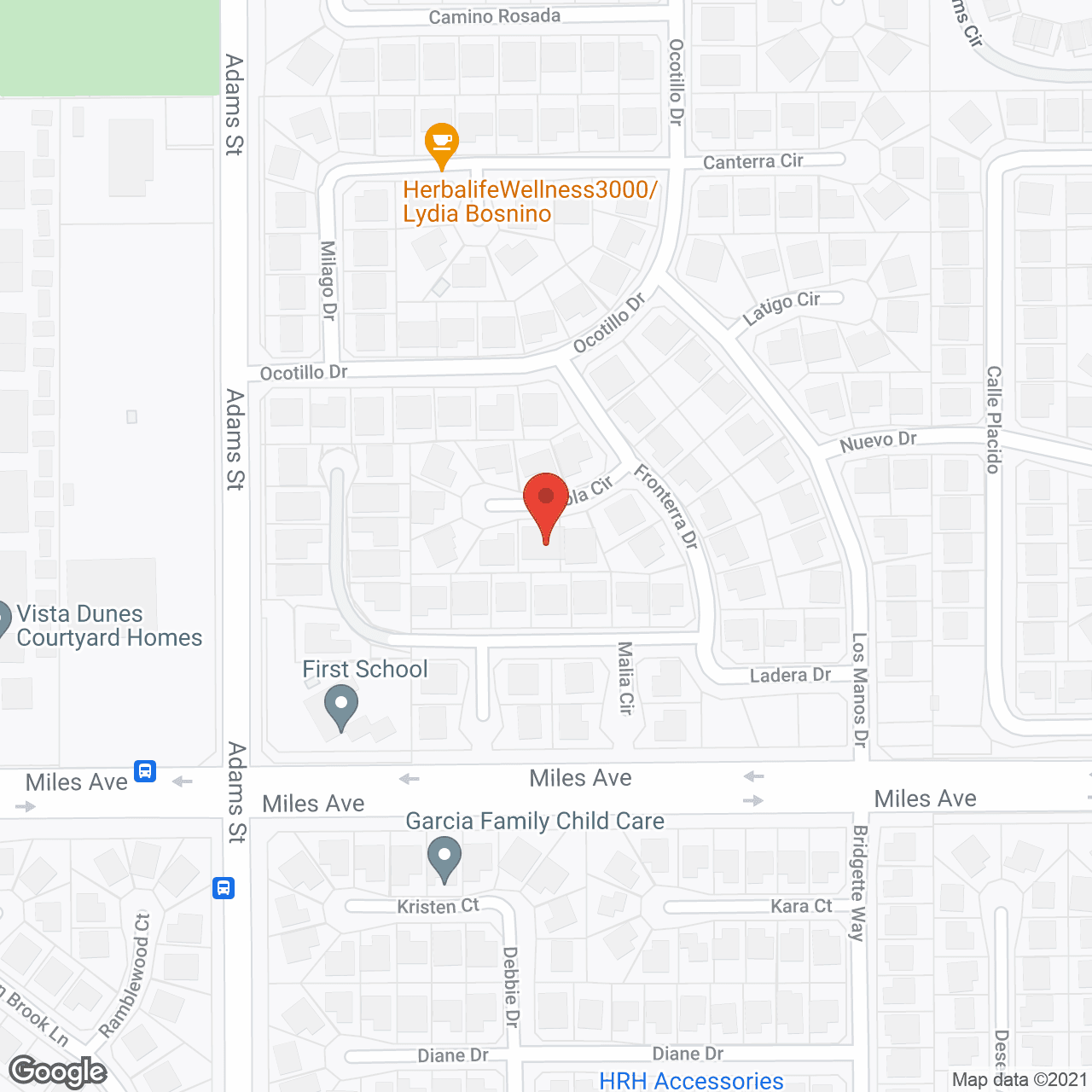 Map of the neighborhood around Goldluxury Villa