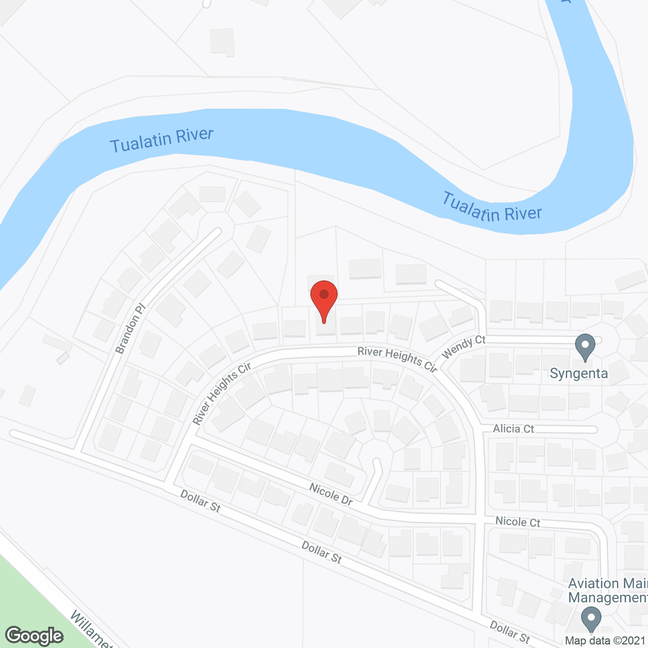 Map of the neighborhood around Tatiana's Adult Care Home