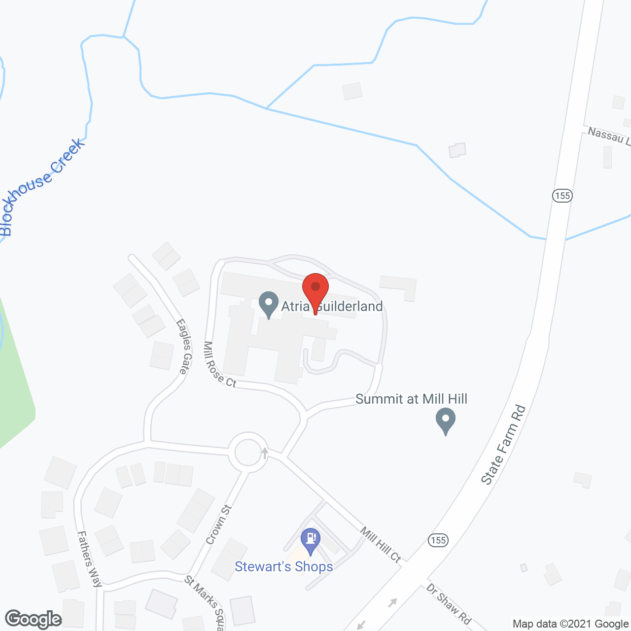 Map of the neighborhood around Peregrine Guilderland
