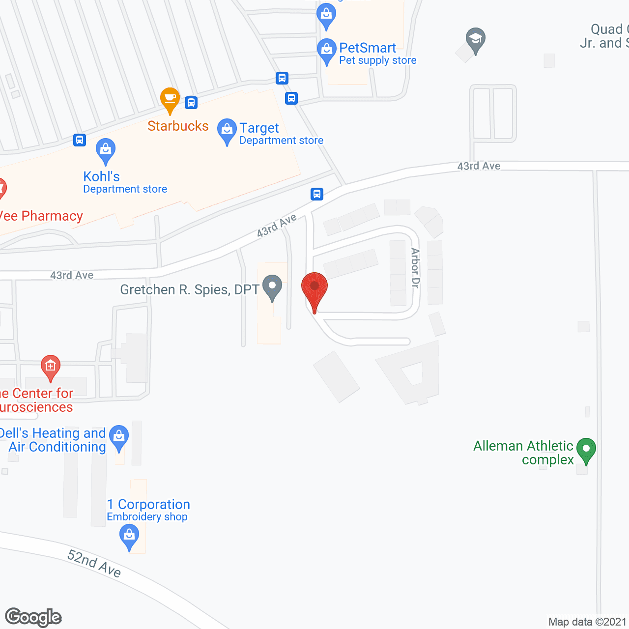 Map of the neighborhood around Charter Senior Living of Moline