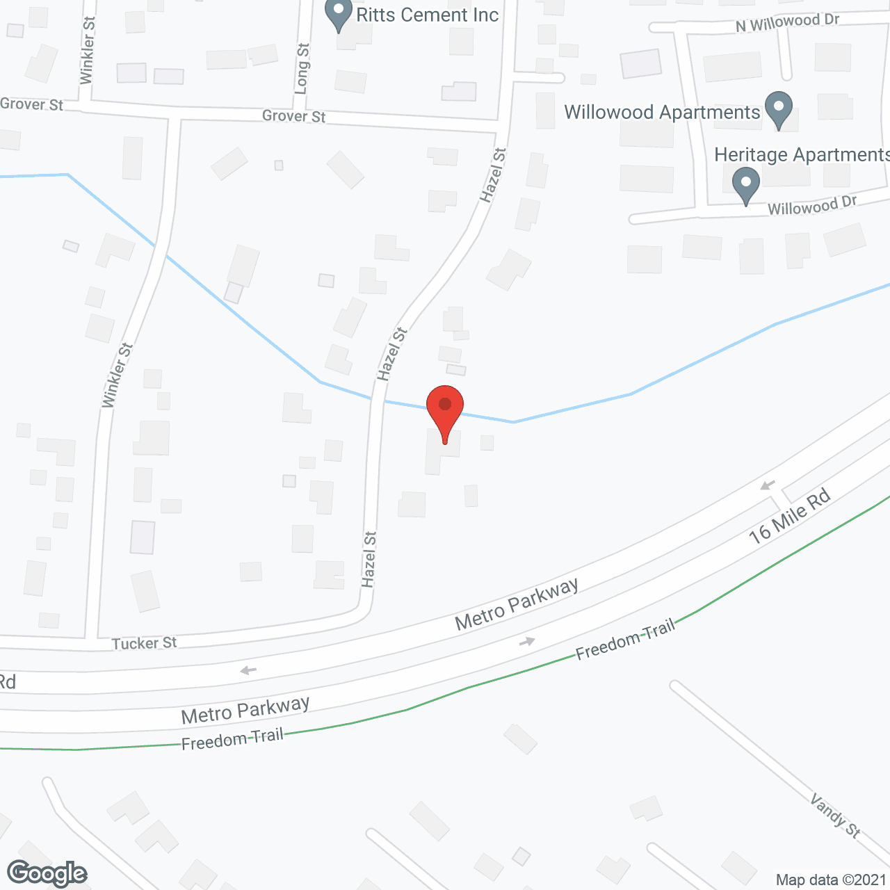 Map of the neighborhood around Metroparkway Home
