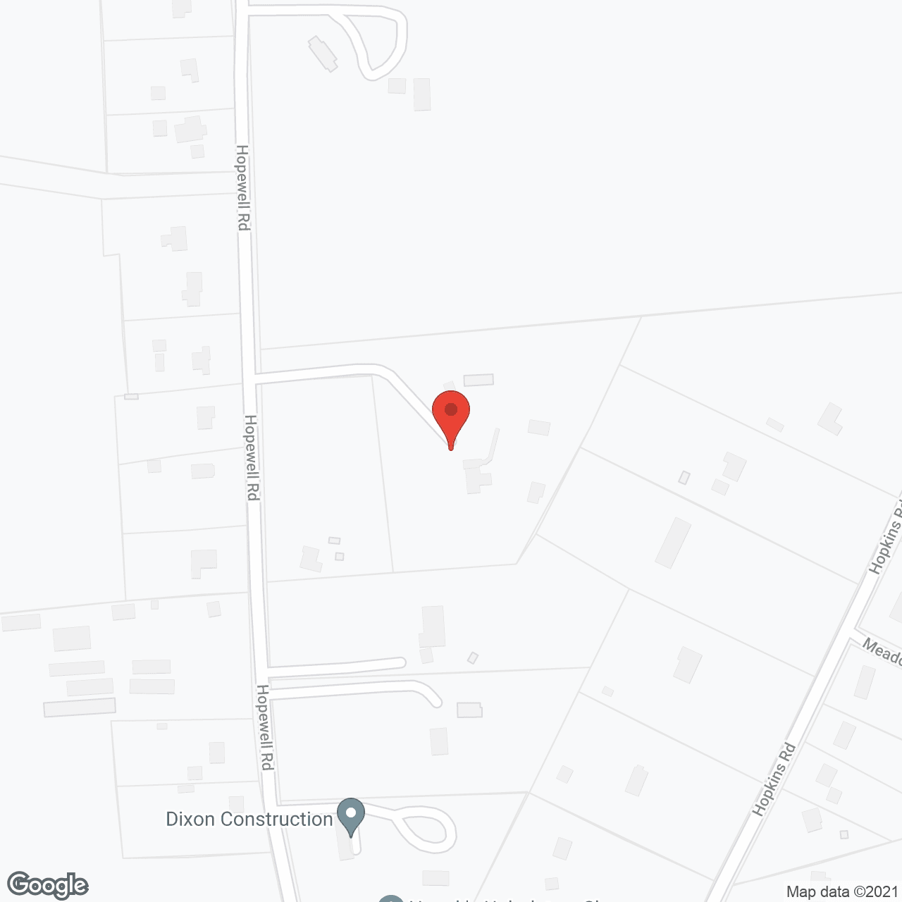 Map of the neighborhood around Churchville Meadows
