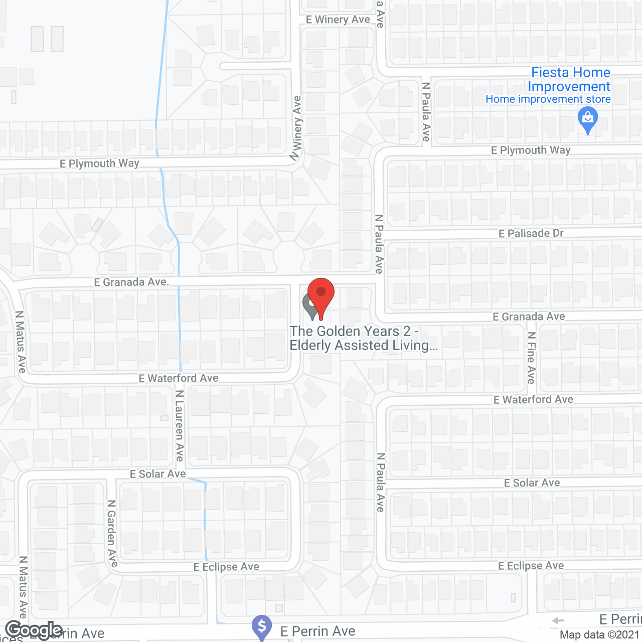 Map of the neighborhood around Golden Years II Residential Care Home