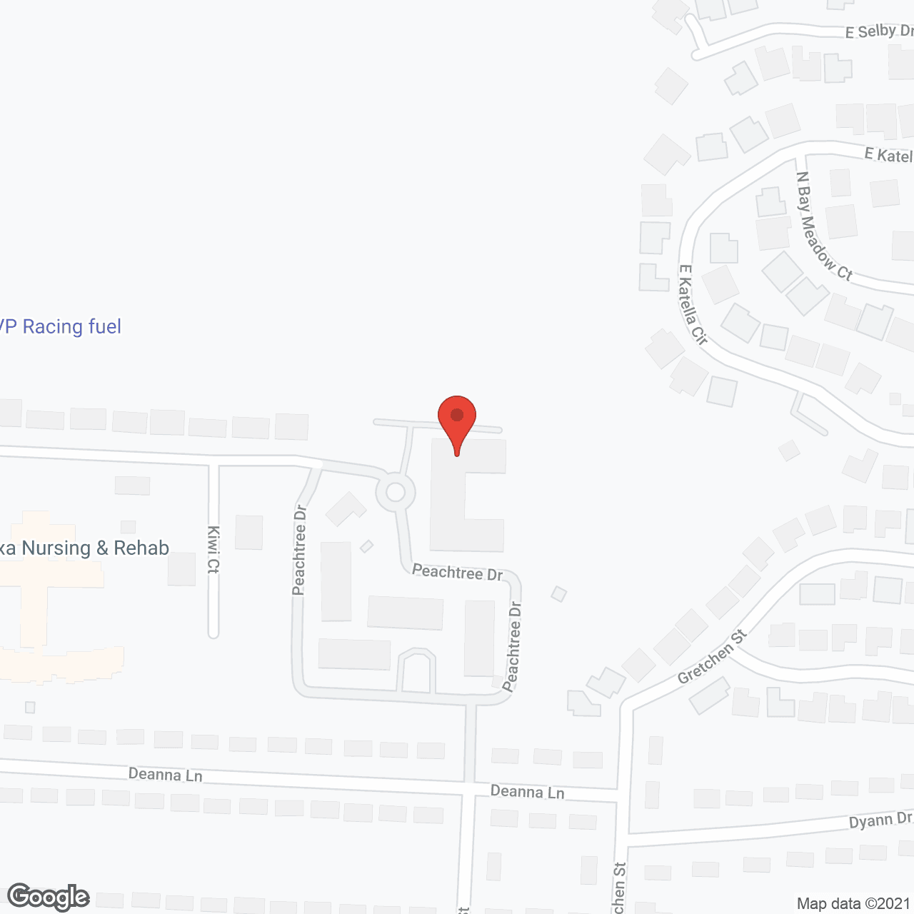 Map of the neighborhood around The Villas at Copperleaf