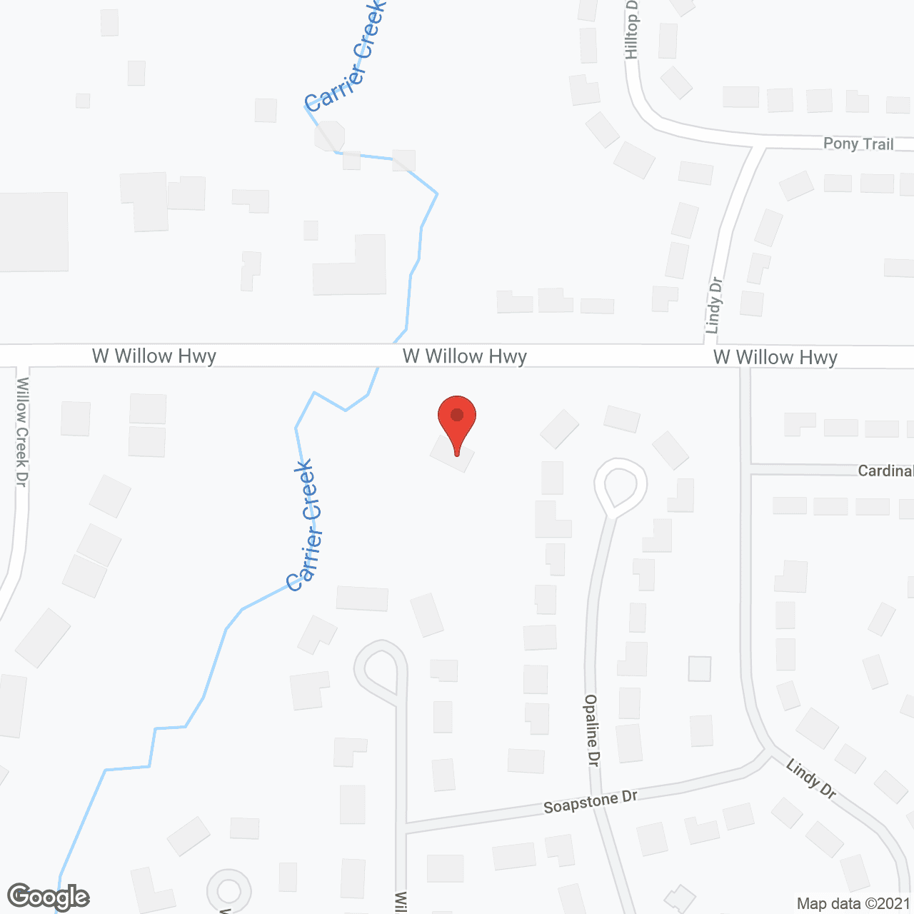 Map of the neighborhood around Willow Wood Manor