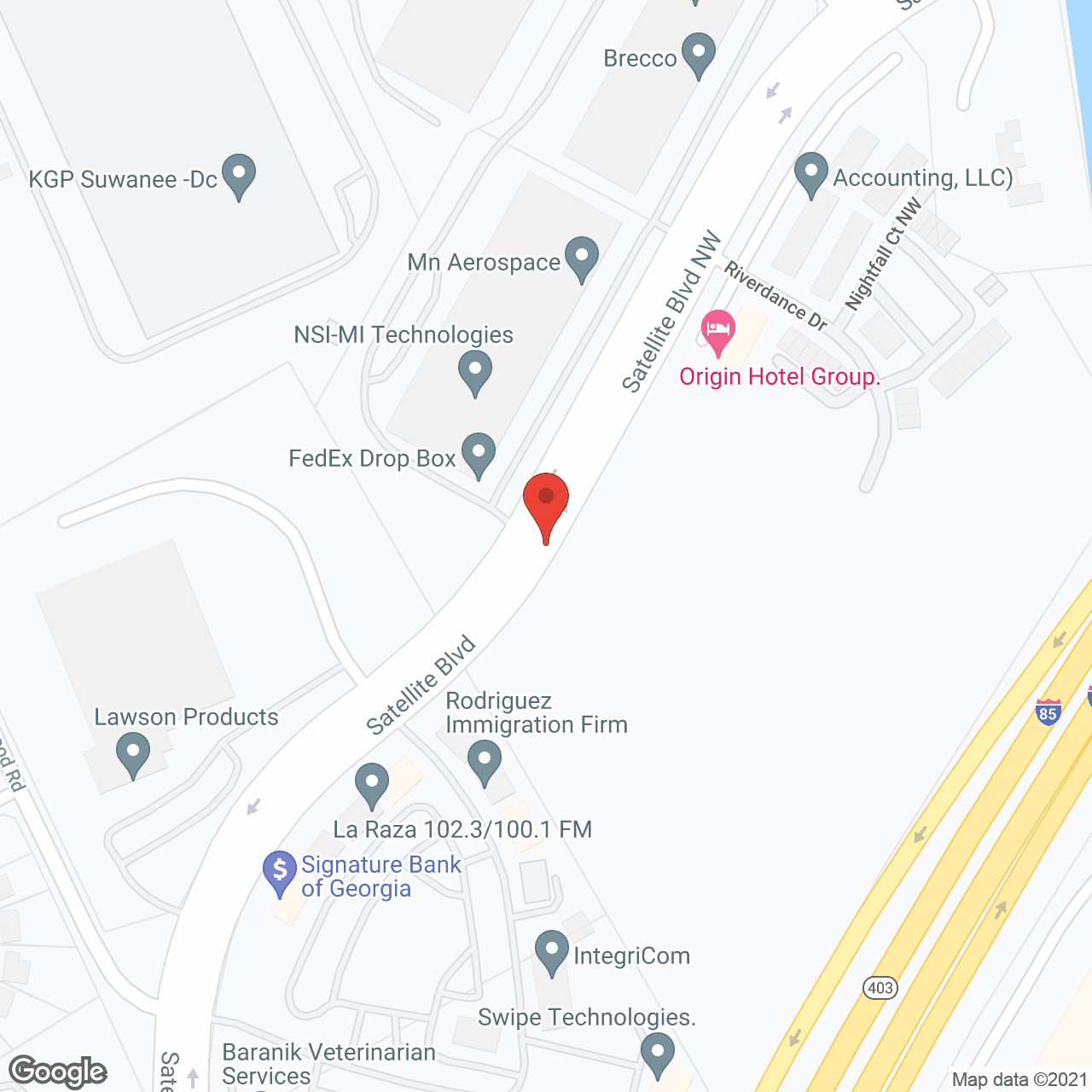 Map of the neighborhood around TerraBella Sugarloaf