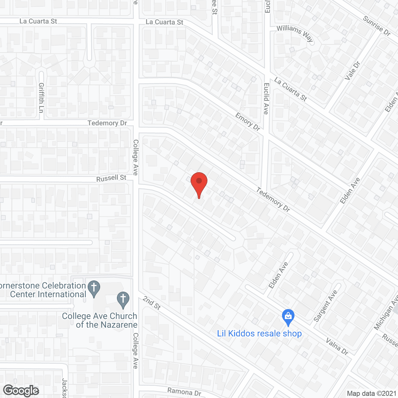 Map of the neighborhood around Jasmine's Home Care