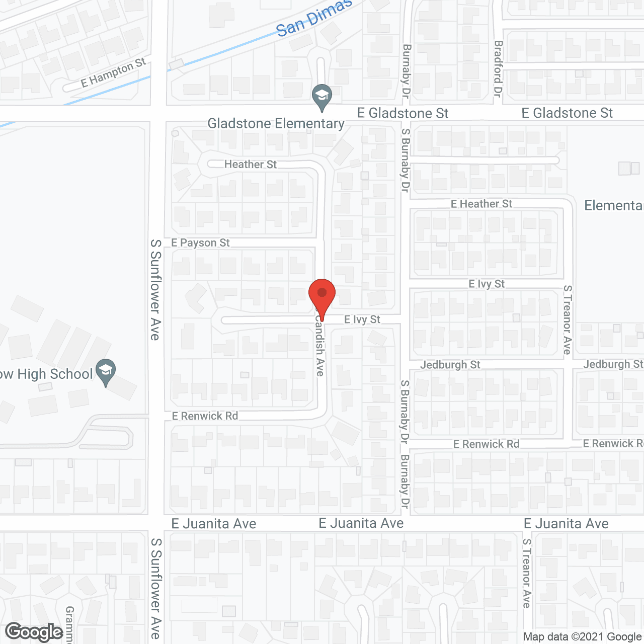 Map of the neighborhood around St Michael's Home
