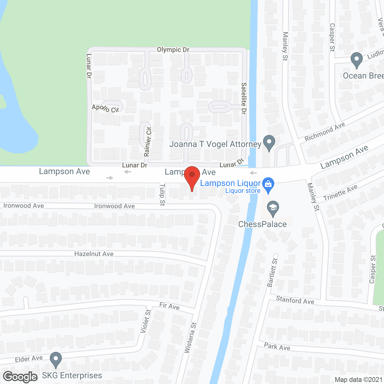 Map of the neighborhood around The Summer House of Seal Beach