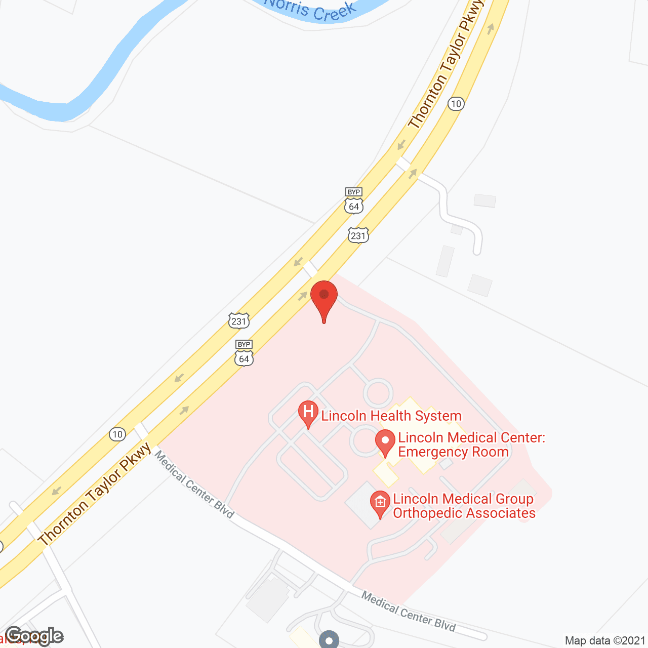 Map of the neighborhood around Viva Senior Living at Lincoln Manor