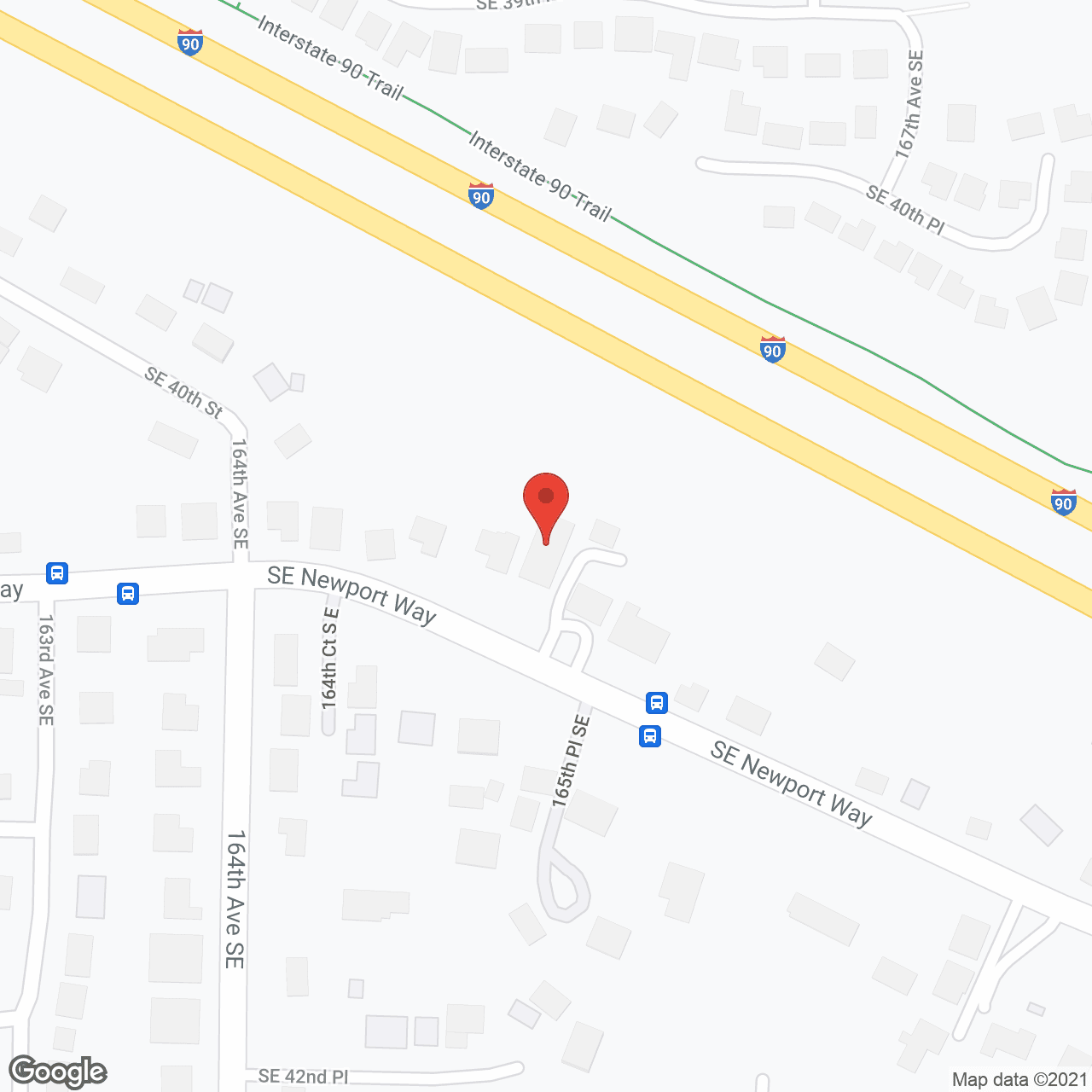 Map of the neighborhood around Cascades Adult Family Home