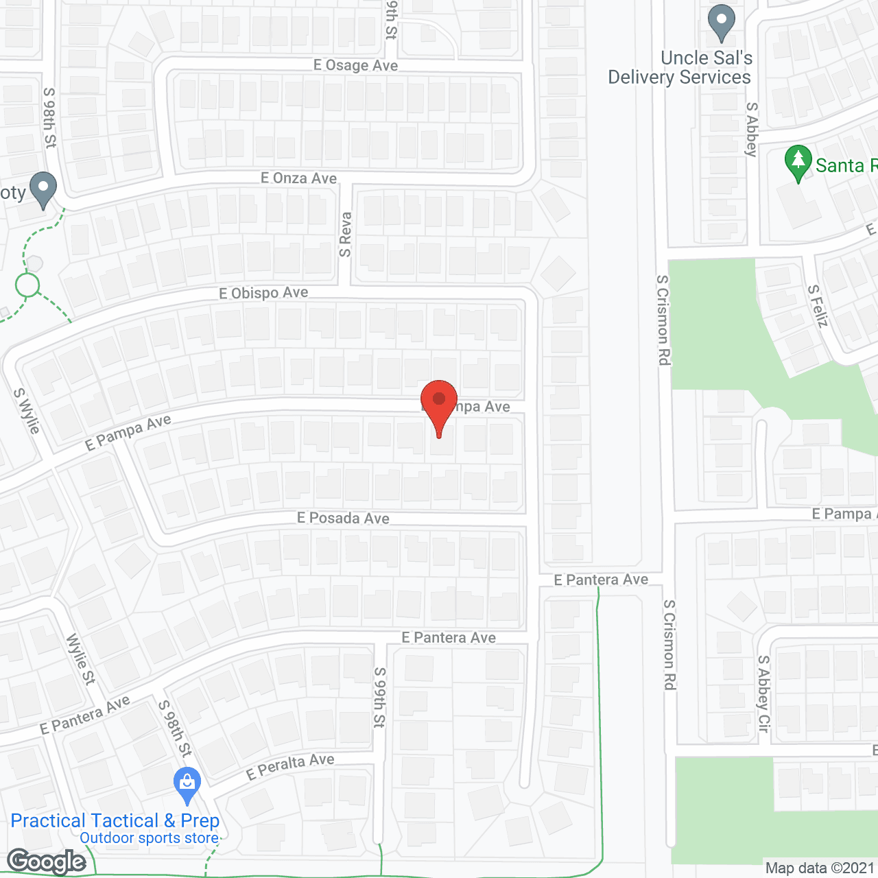 Map of the neighborhood around Desert Oasis of Mesa Assisted Living