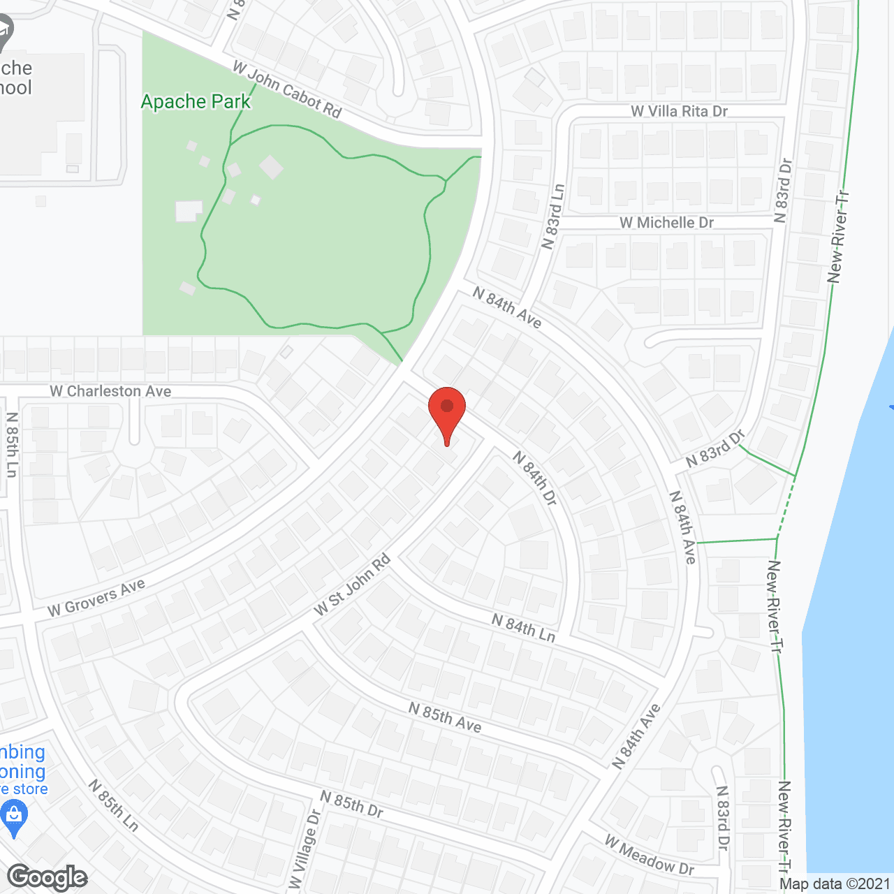 Map of the neighborhood around Peoria Star Adult Care Home