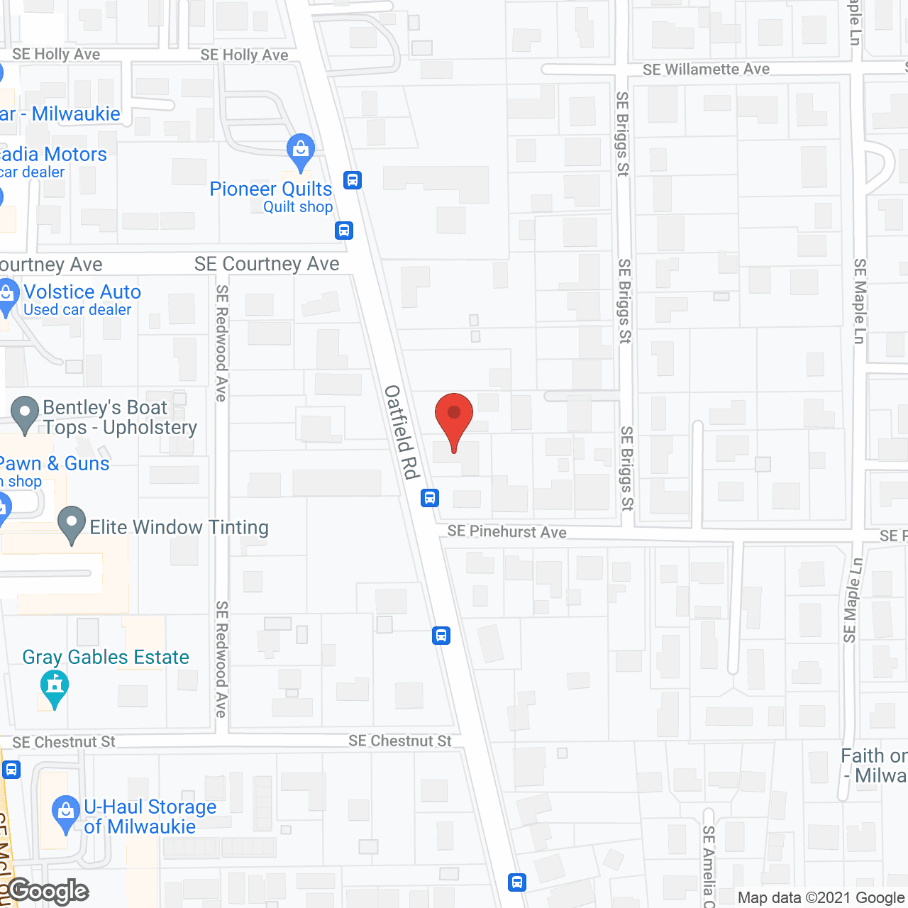 Map of the neighborhood around Golden Days Care