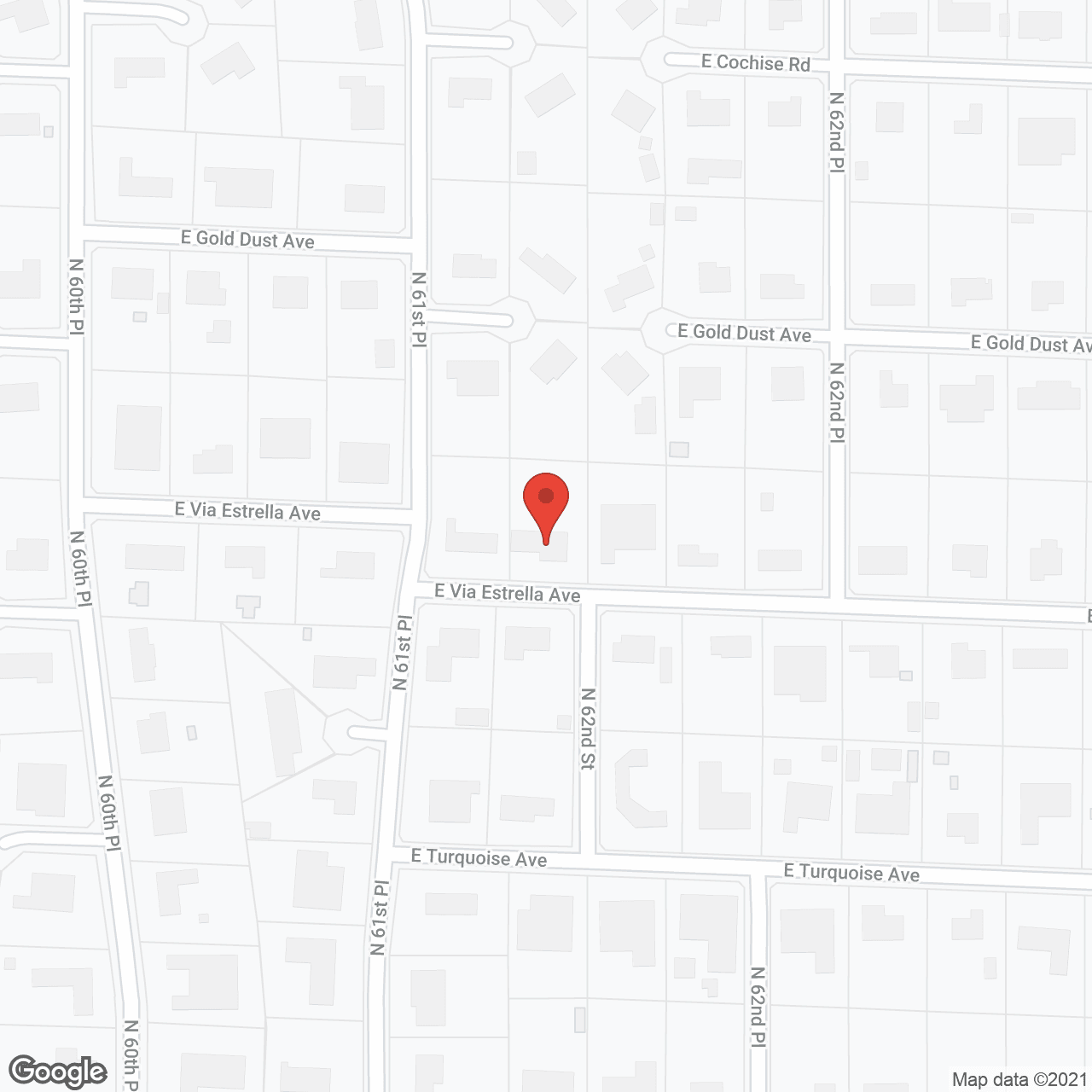 Map of the neighborhood around Assisted Living of Paradise Valley