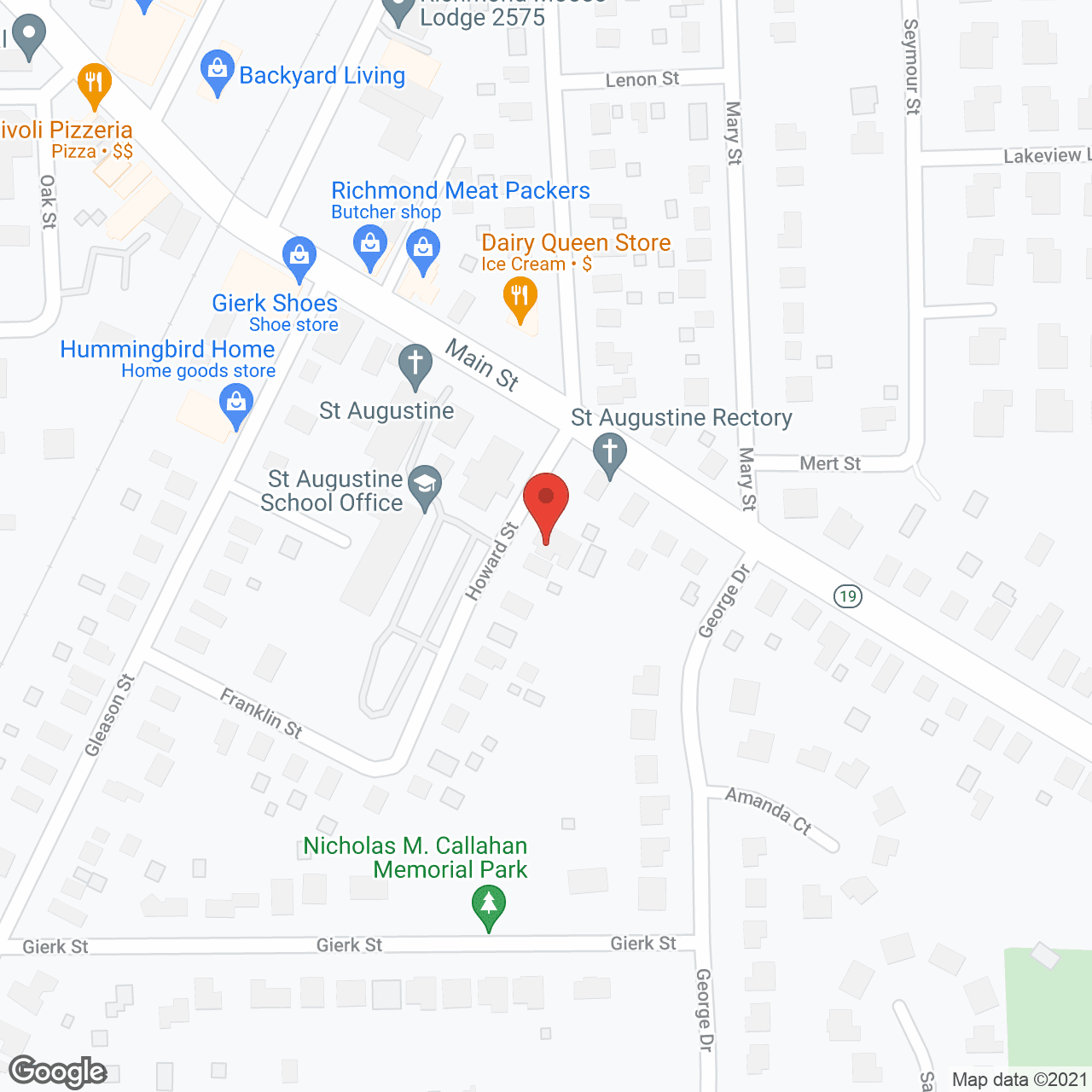 Map of the neighborhood around Richmond Pines Inc.