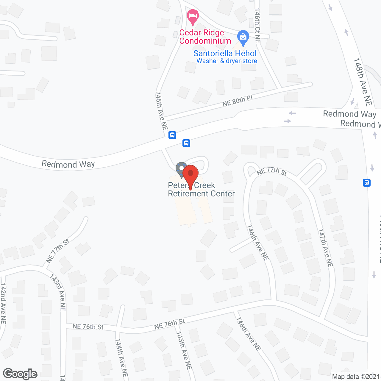 Map of the neighborhood around Peters Creek Retirement and Assisted Living