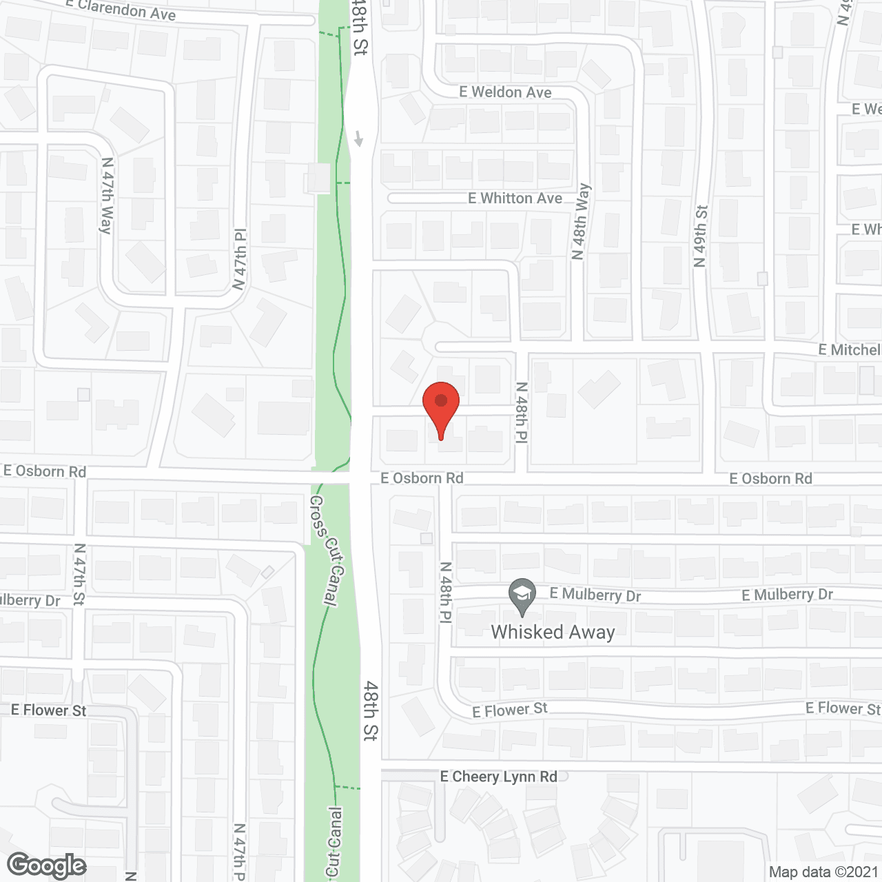 Map of the neighborhood around Comfy Couch Assisted Living