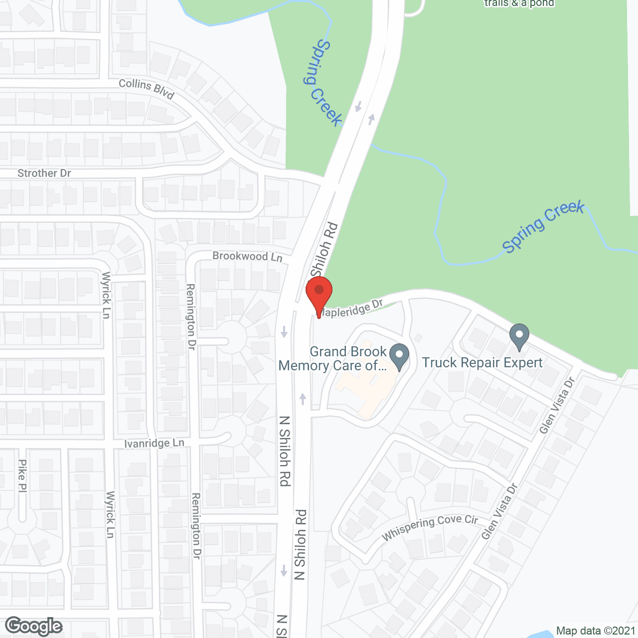 Map of the neighborhood around Grand Brook Memory Care of Garland