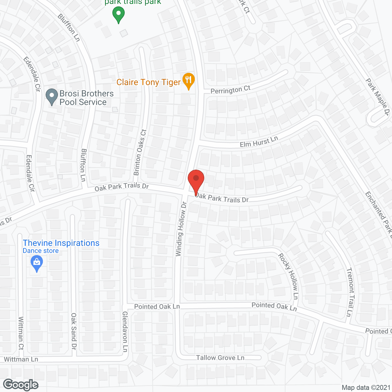 Map of the neighborhood around The Villas of SCR at Cinco Ranch